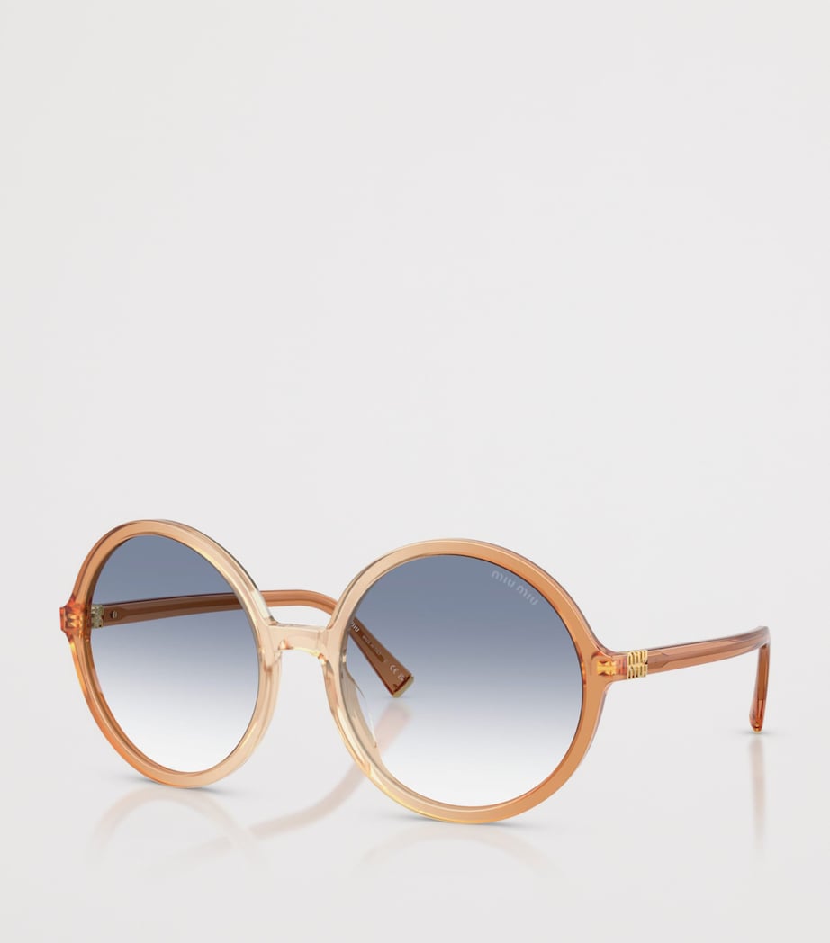 Acetate Oversized Round Sunglasses 26G80O Image 2
