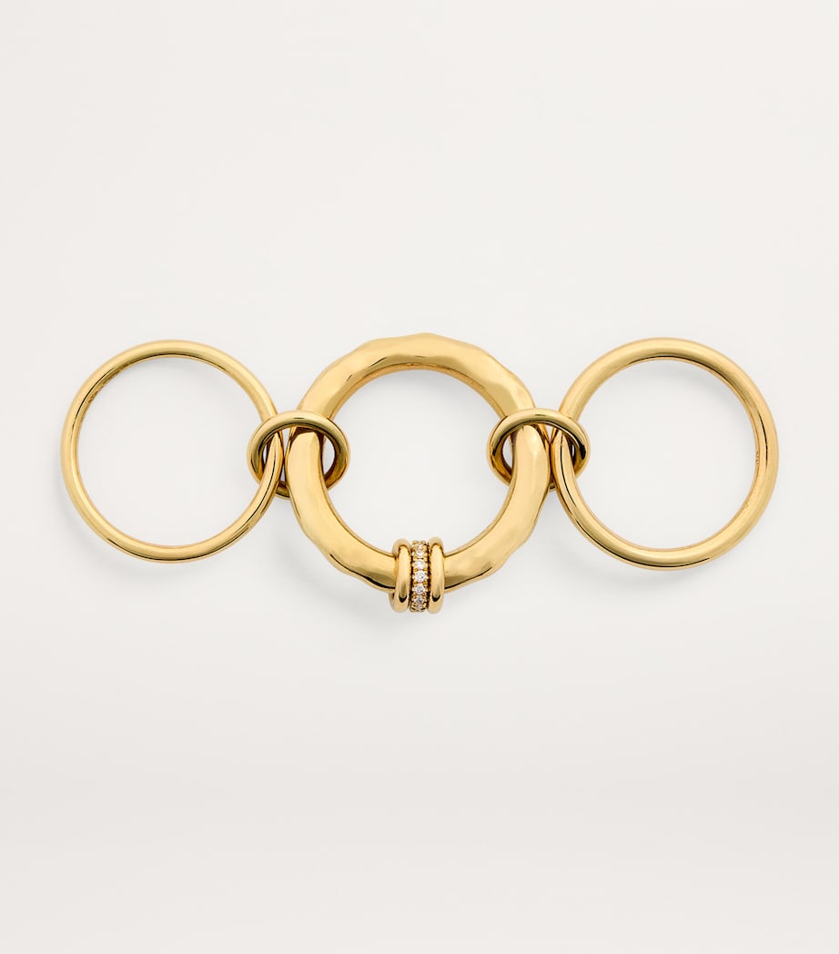 Yellow Gold and Diamond Gemini Ring (Size 7.5) YELLOW GOLD Image 3