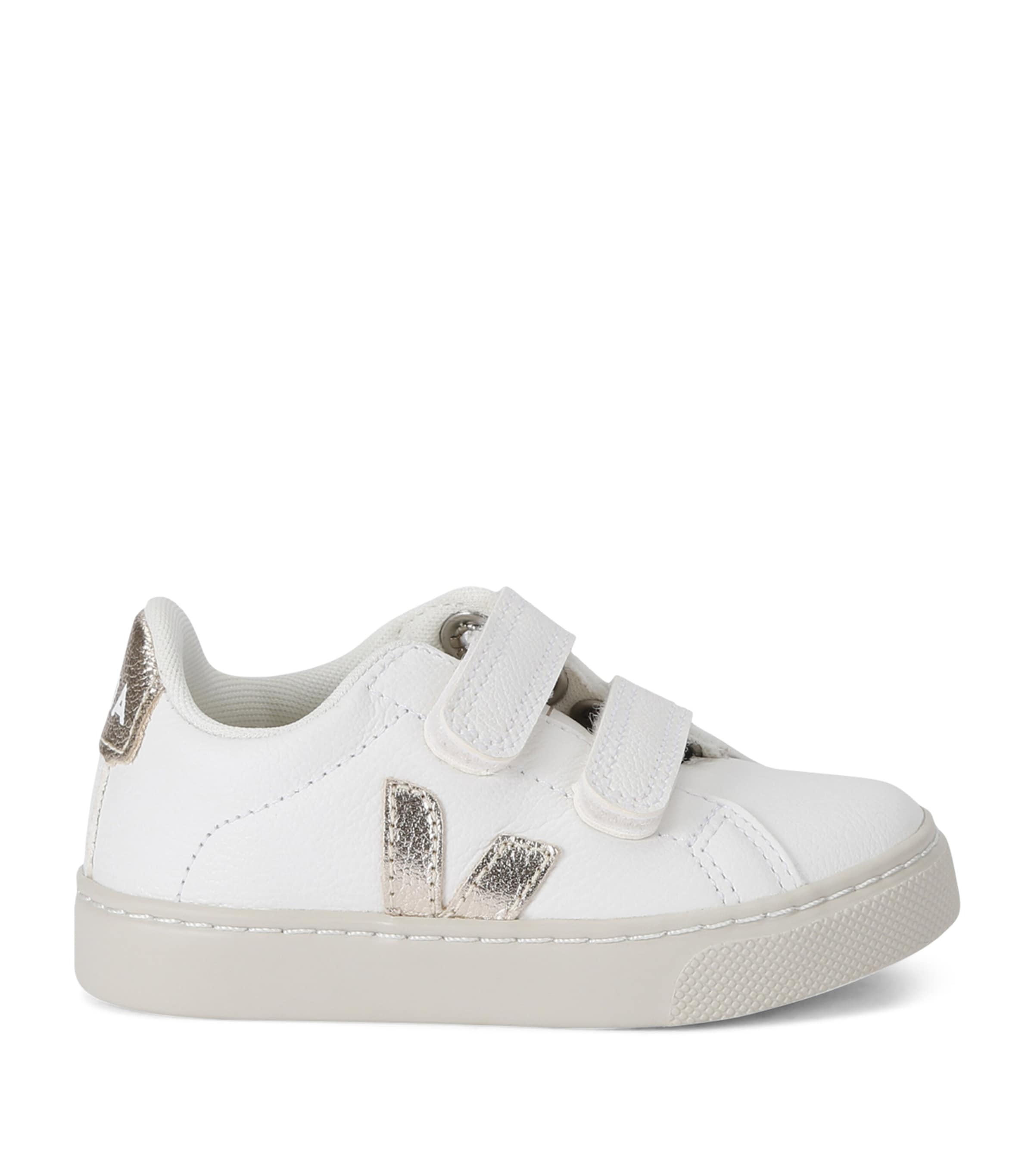 Veja Kids Leather Esplar Velcro Sneakers | Girls Shoes | Trainers | Designers | Veja