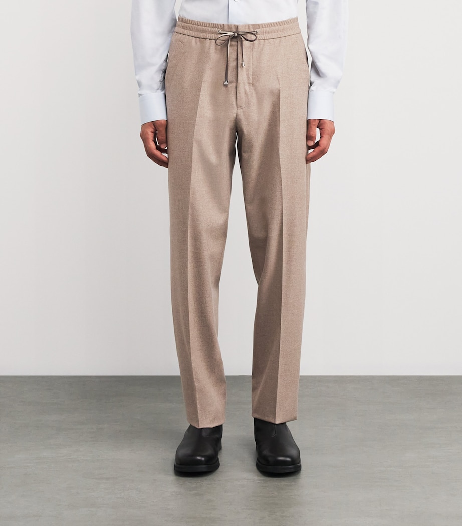 Wool-Silk-Cashmere Pleated Trousers SCONE Image 3