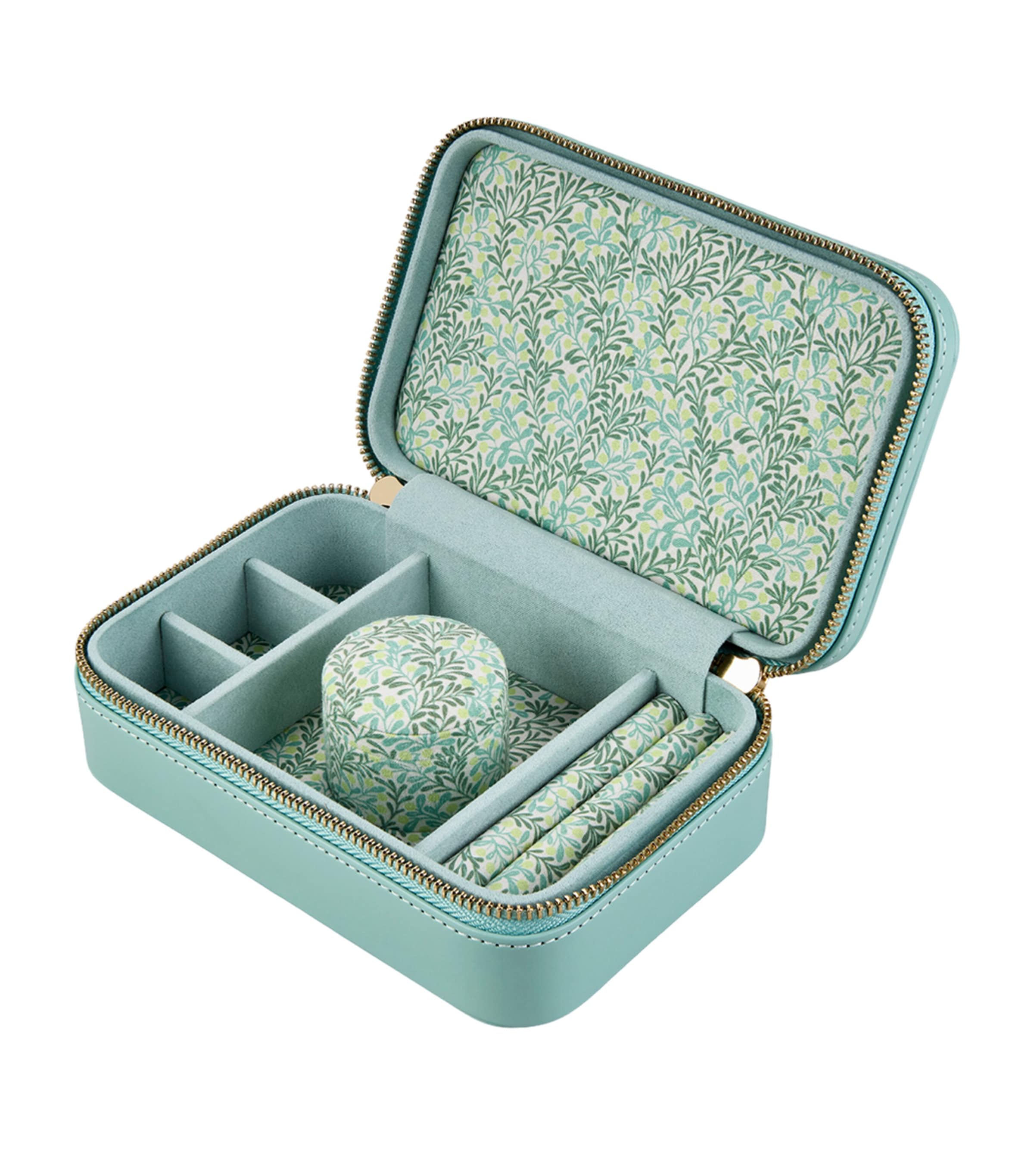 WOLF x Fiona Howard Sophia Jewellery Travel Case Jade Fruit Botanical Image 3