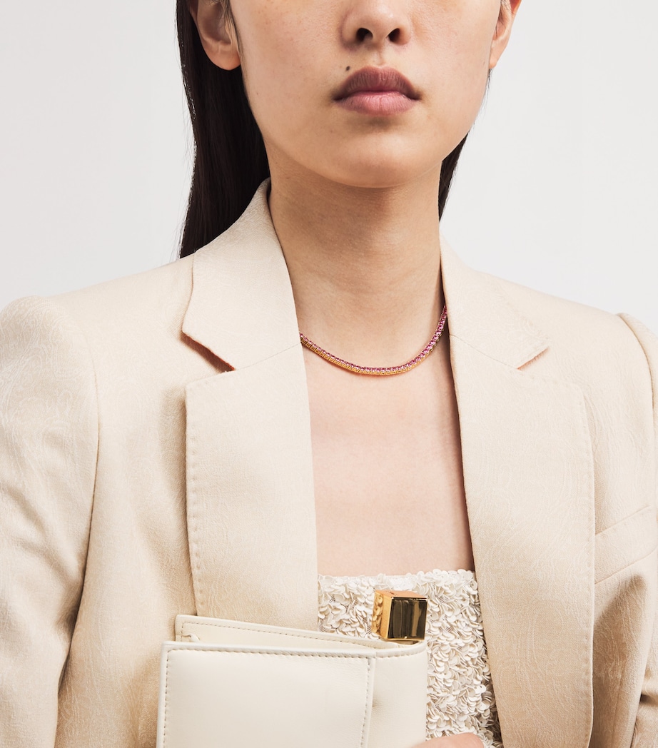 Rose Gold and Pink Sapphire Hepburn Necklace ROSE GOLD Image 2