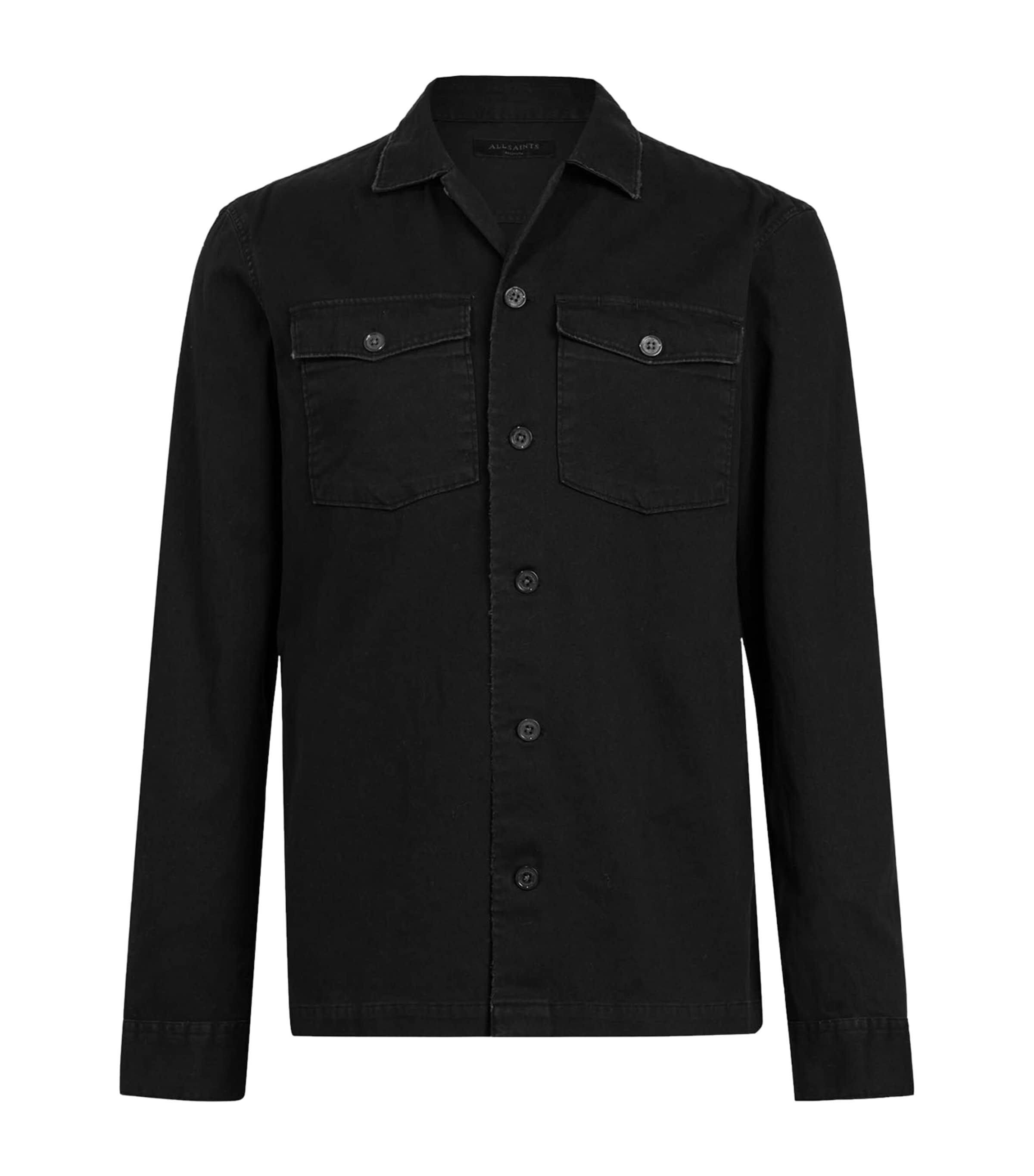 Cotton Spotter Overshirt BLACK Image 1