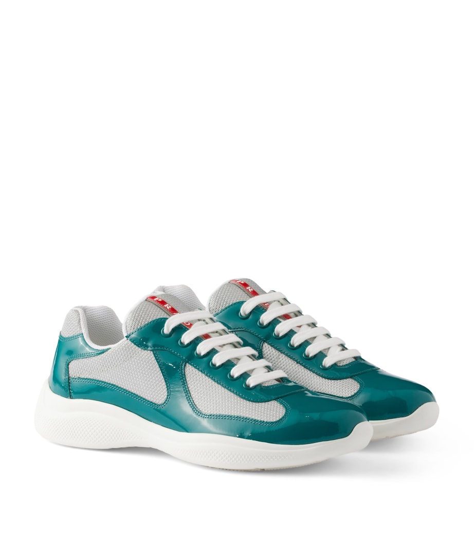 Prada Patent Leather-Blend America's Cup Sneakers Image 1