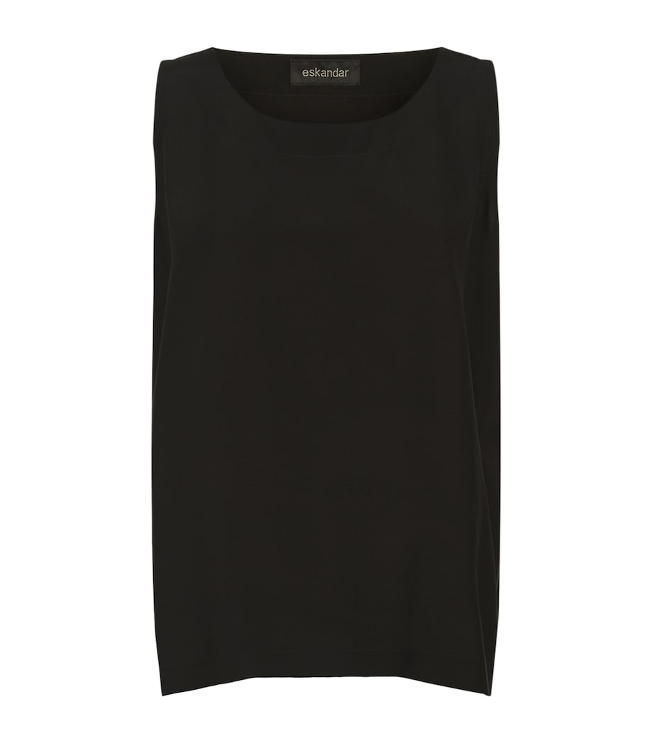 Silk Shell Top BLACK Image 1