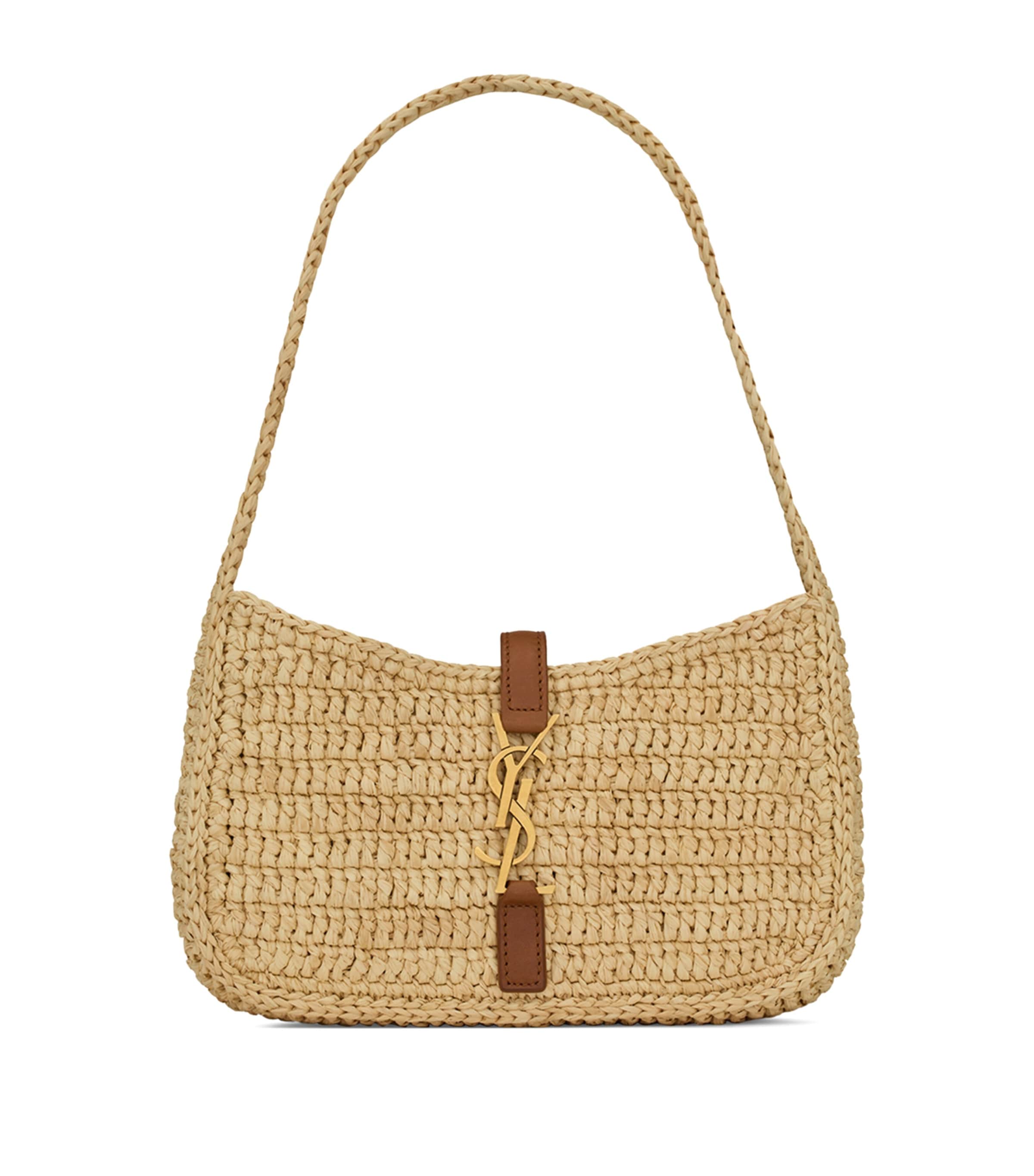 ショルダーバッグ・ポシェット LENINA RAFFIA shoulder bag_SAND Saint Laurent Le 5 à 7 Raffia Shoulder Bag | Harrods US