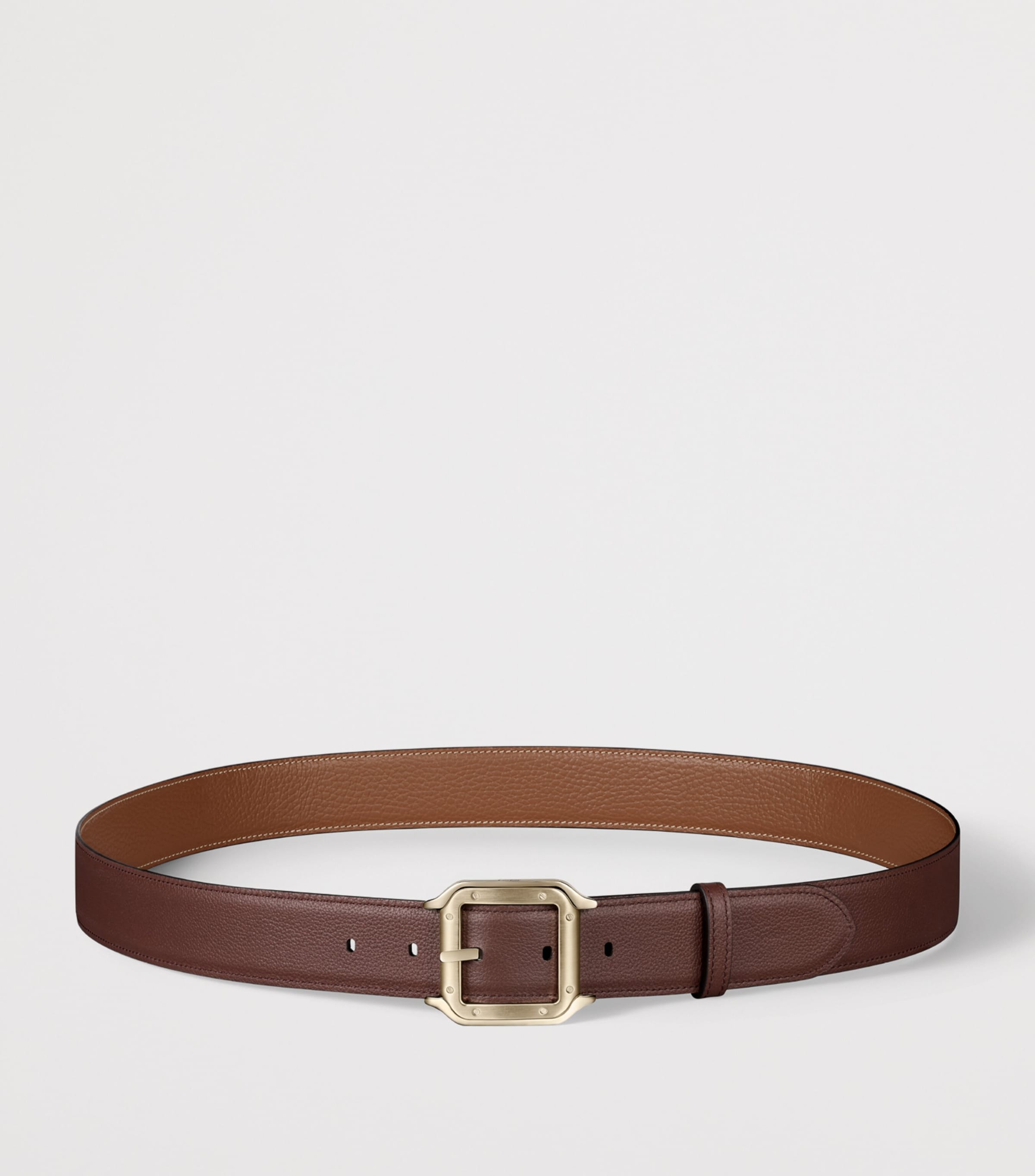Cartier Leather Reversible Santos de Cartier Belt Black Image 2