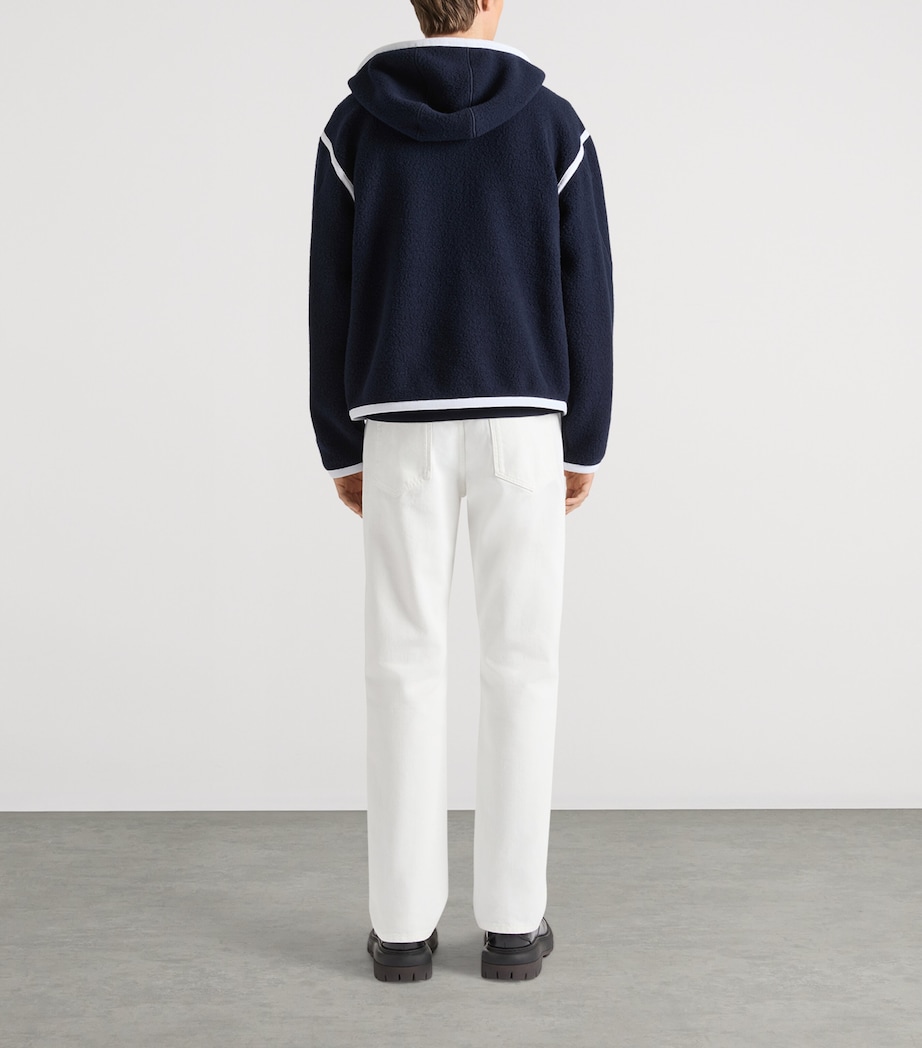 Givenchy Mens Wool Zip-Up Hoodie Image 3