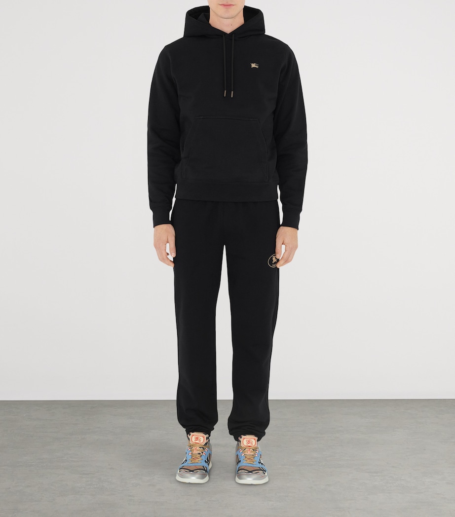 Cotton Knight Stamp Hoodie BLACK Image 2