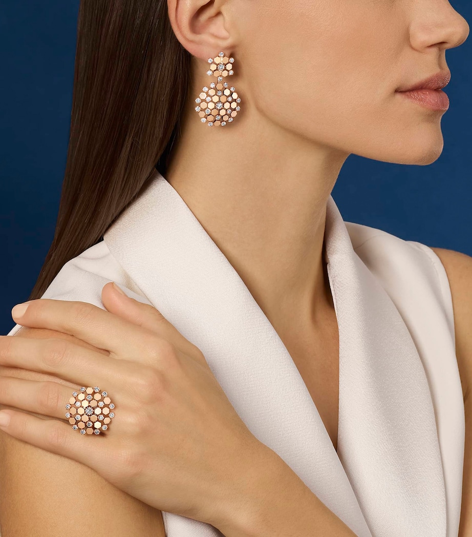 Chaumet Rose Gold and Diamond Bee de Chaumet Earrings Pink Gold Image 2