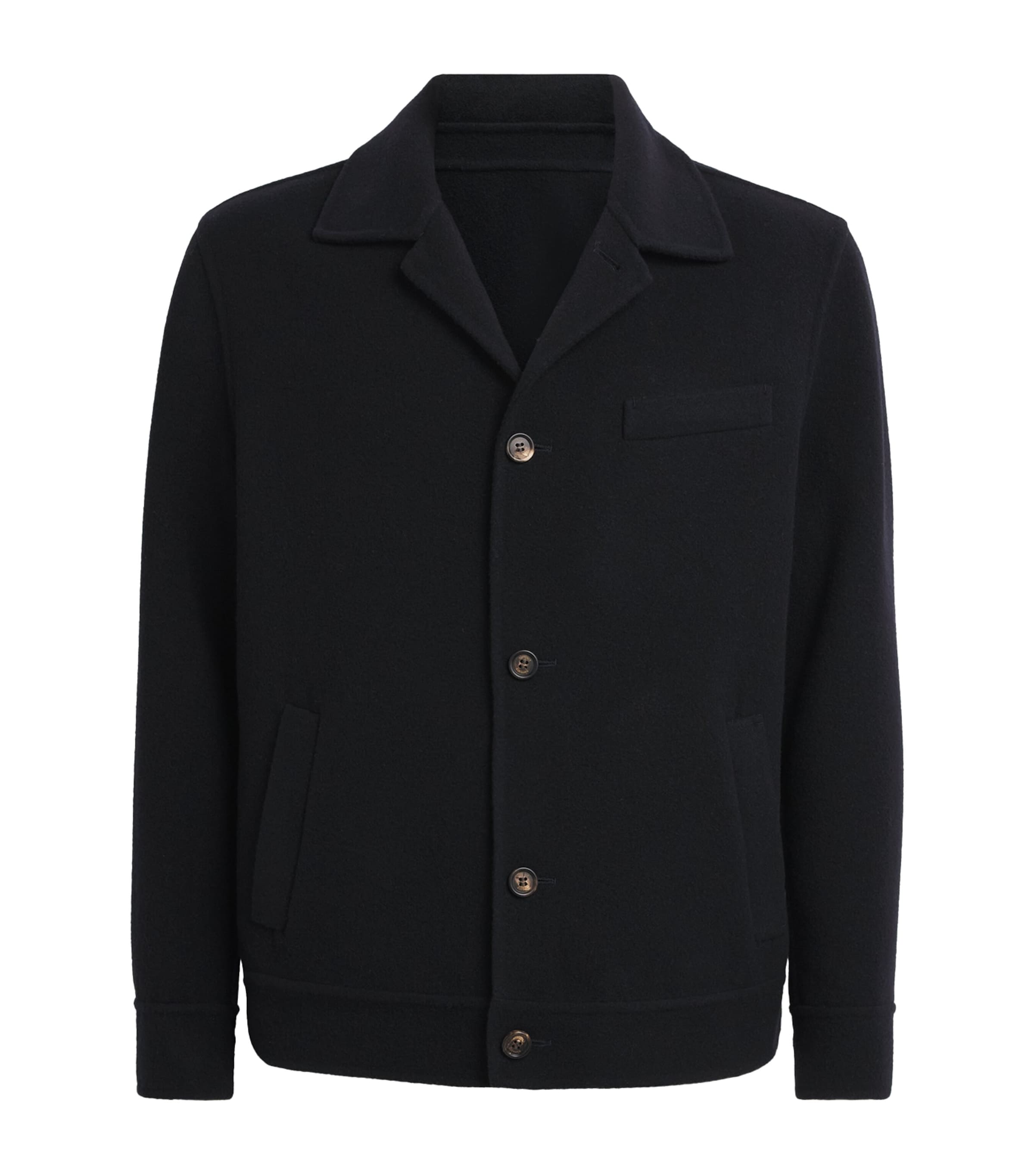 Eleventy Mens Wool Overshirt Blu Image 1