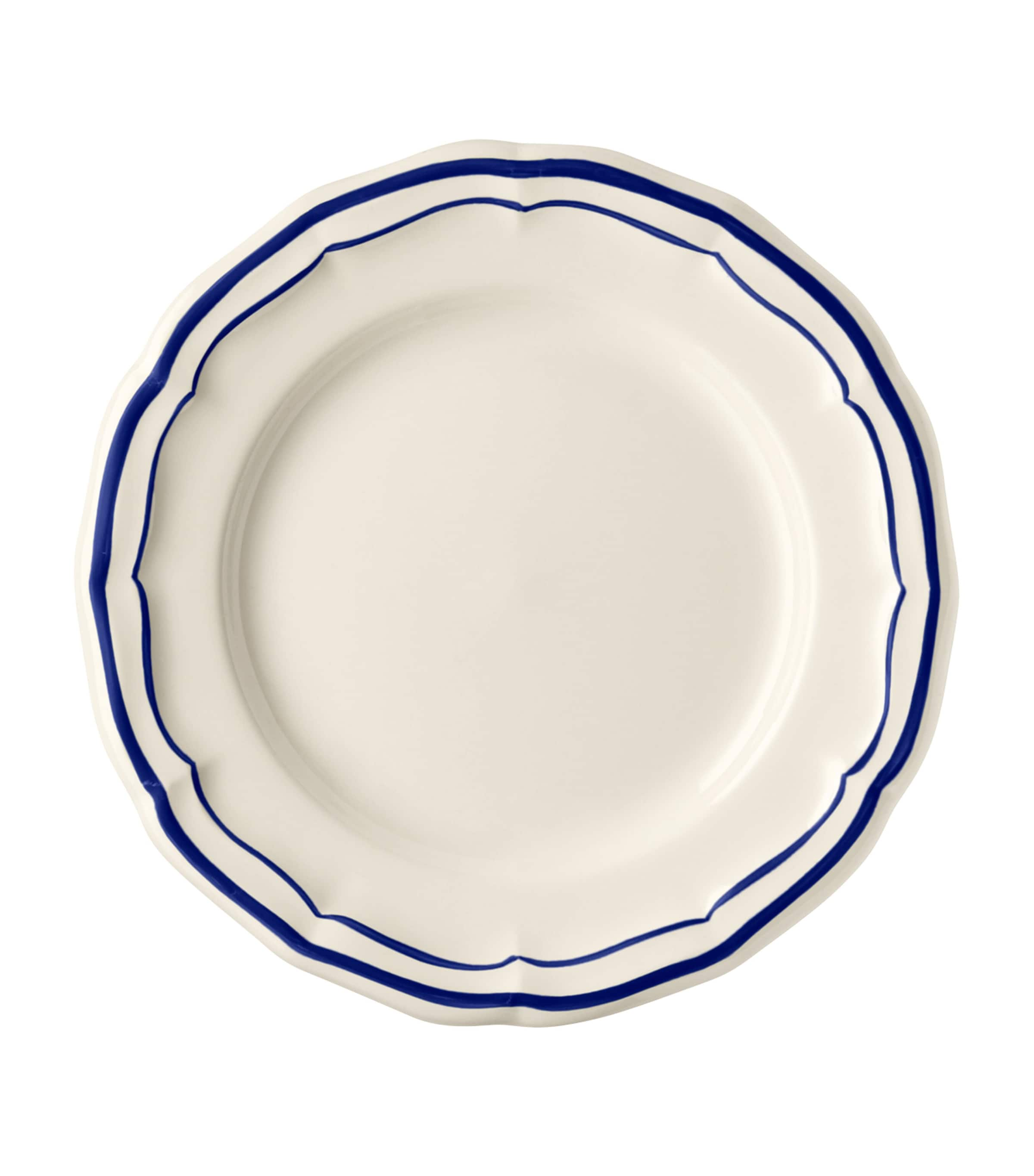 Gien Set Of 4 Filets Bleu Canapé Plates