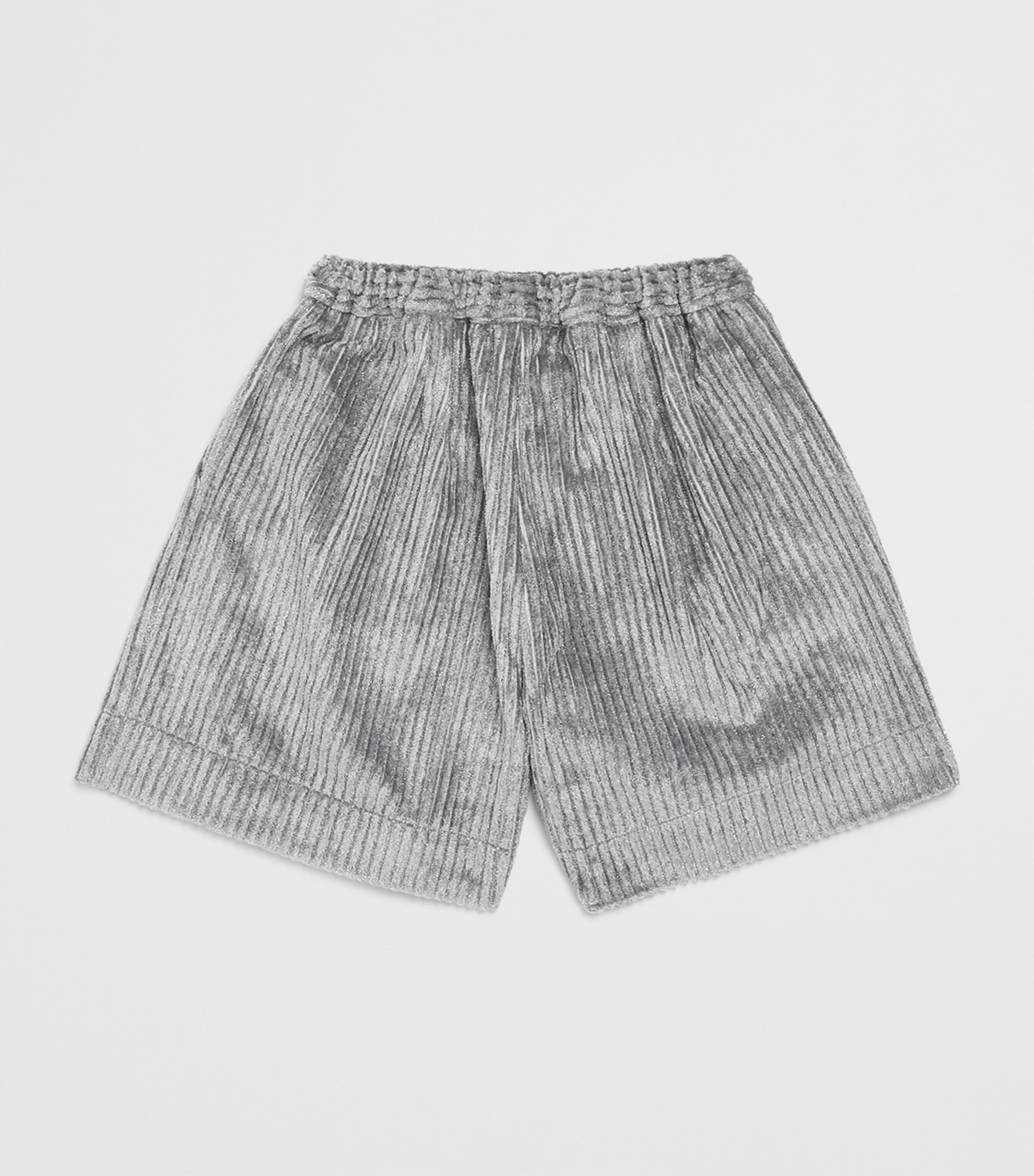 Il Gufo Velvet Glitter-Embellished Bermuda Shorts (2-12 Years) Steel Grey Image 2