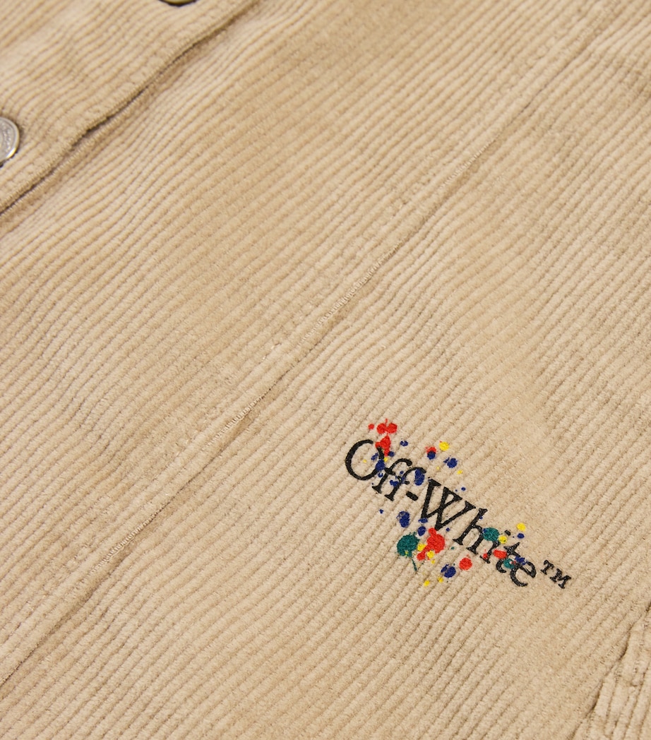 Cotton Corduroy Skirt (6-12 Years) 1710SAND-BLACK Image 3