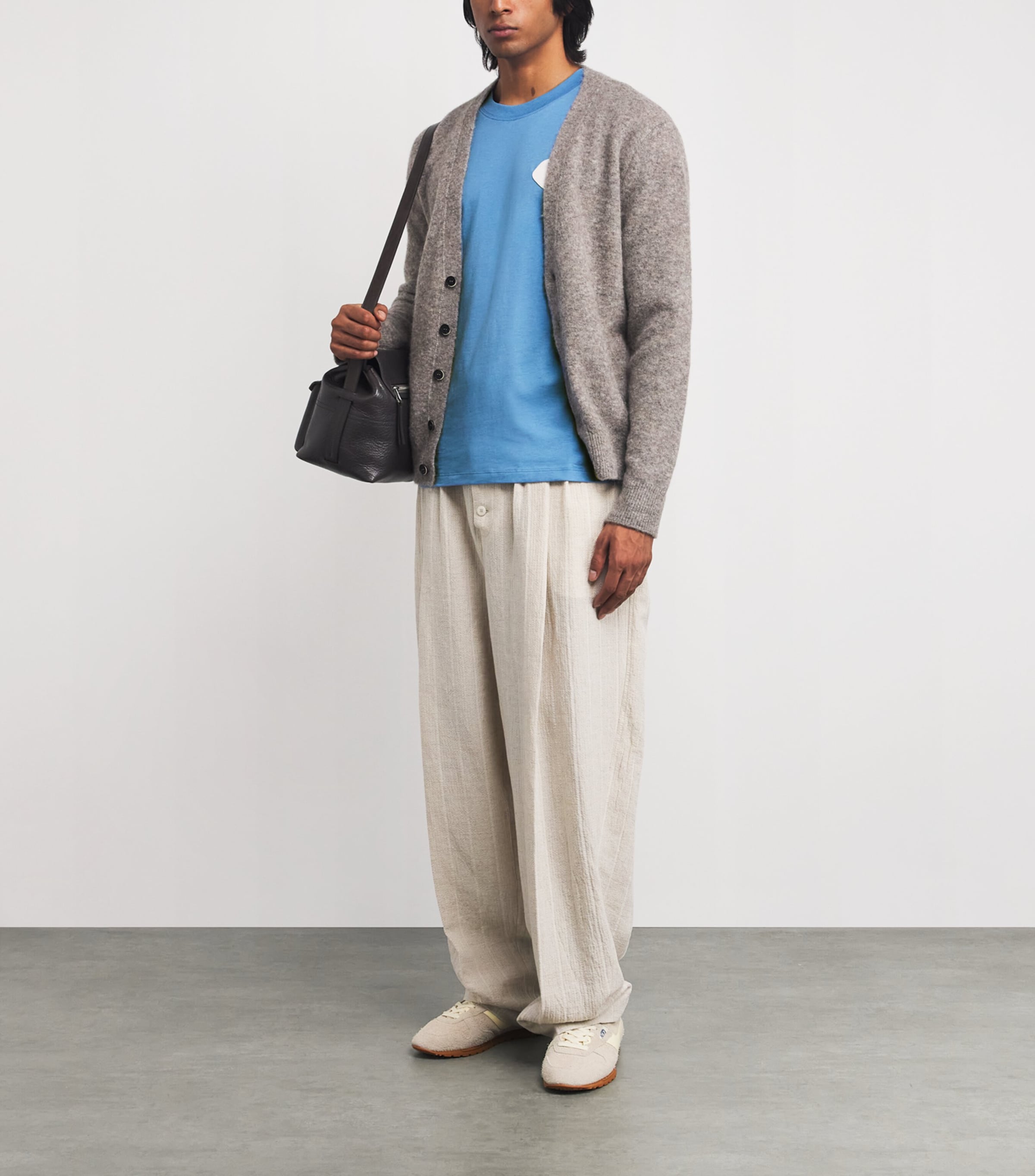 Cotton Flower Patch T-Shirt CHAMBRAY. Image 2