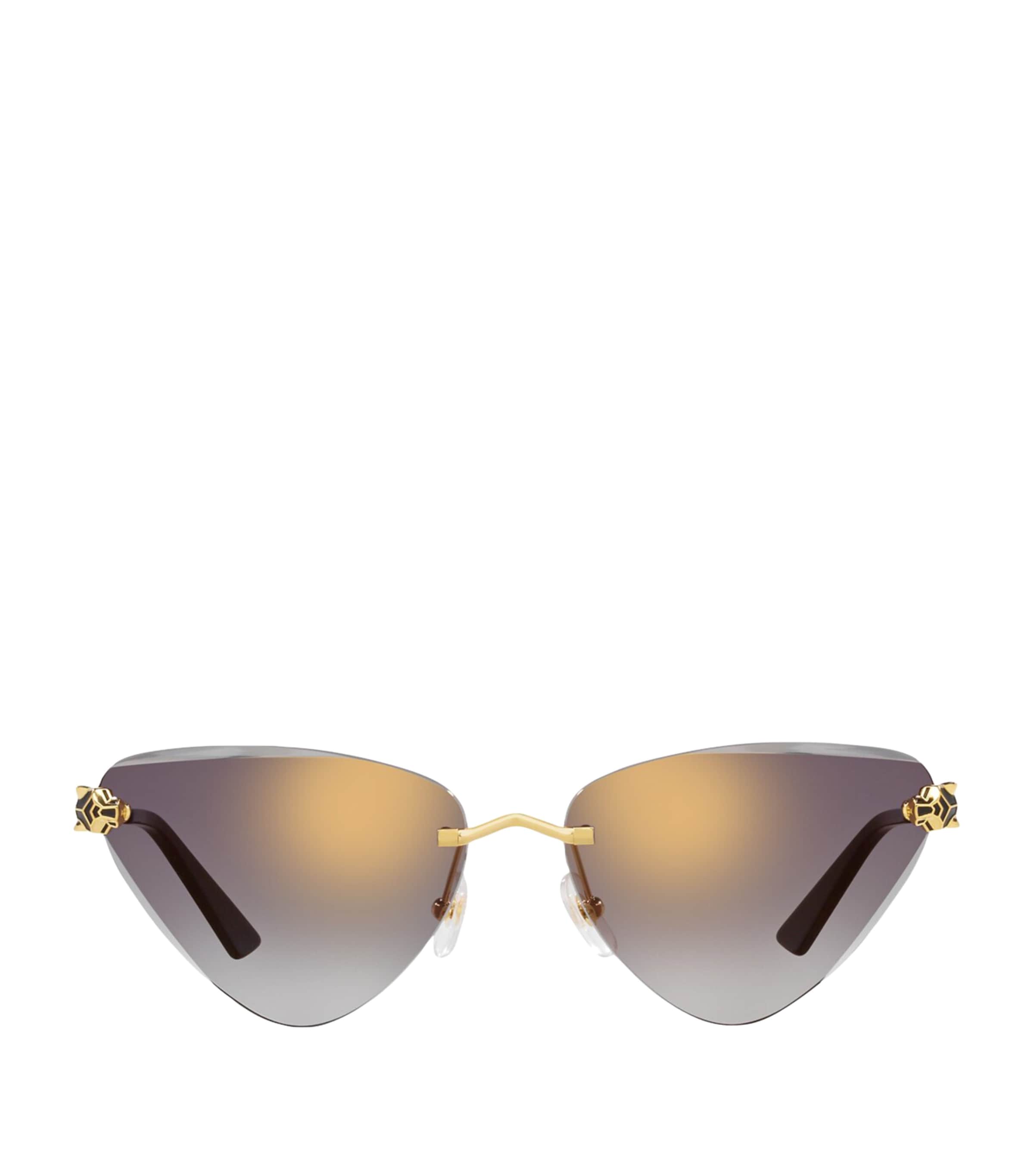 Cartier Metal 06l001646 Sunglasses In Gold
