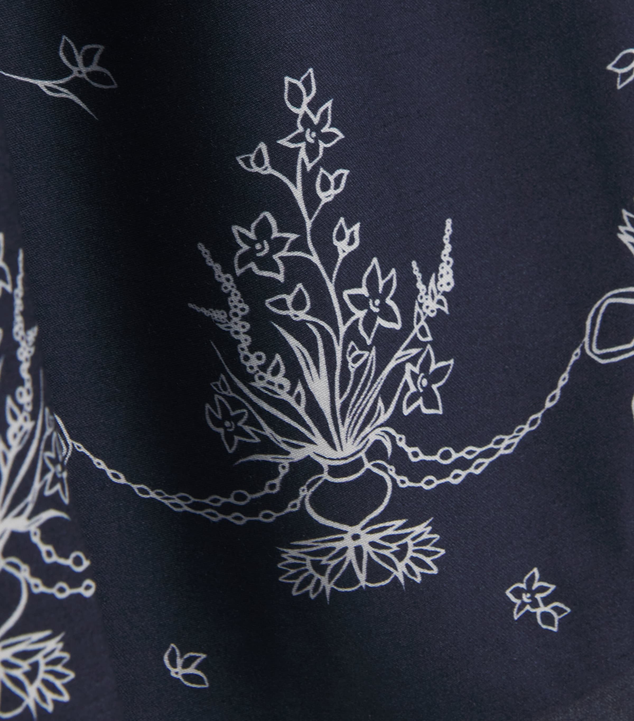 Printed Ruffled Victoria Nightdress (2-12 Years) NAVY Image 3