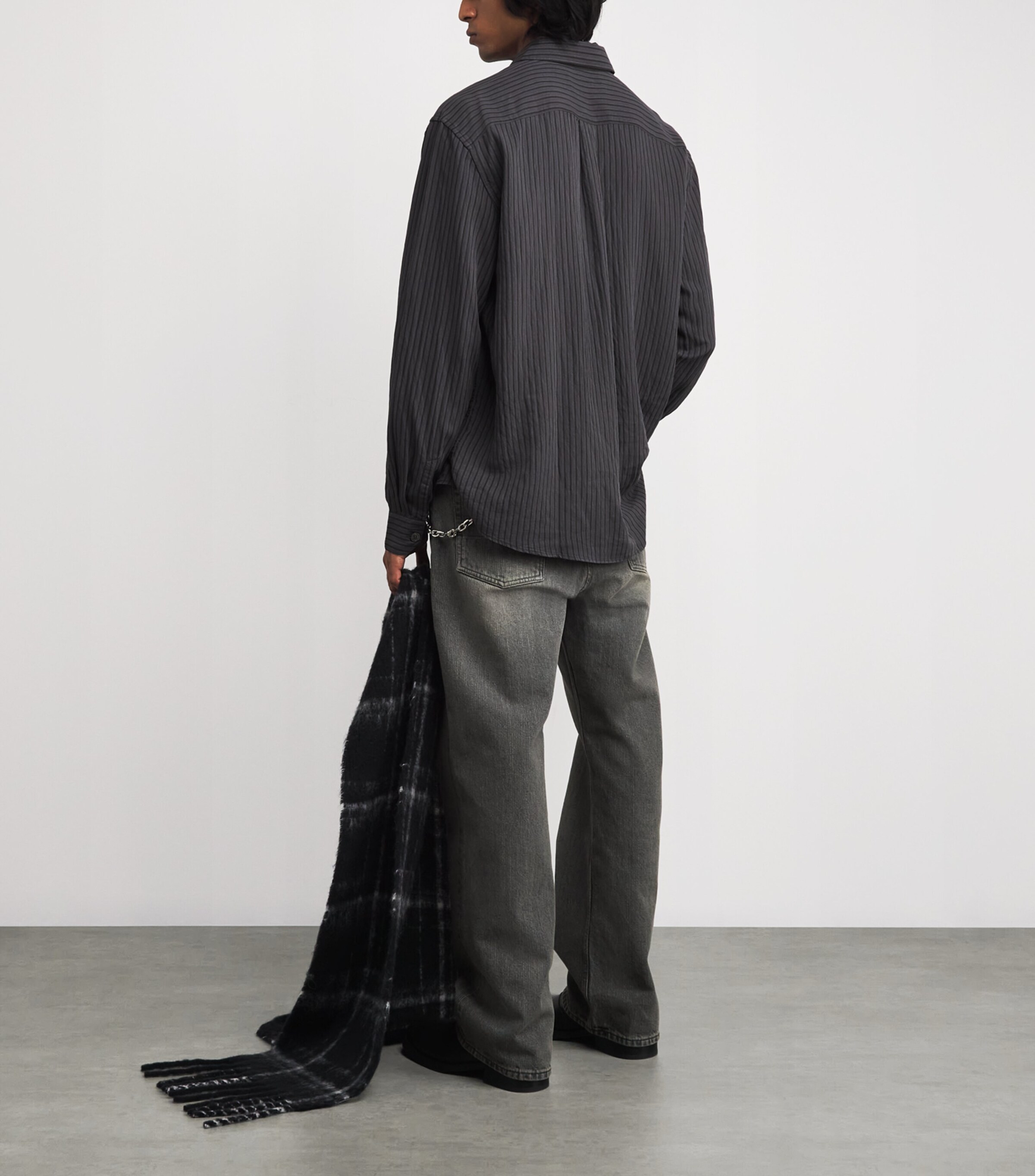 Our Legacy Mens Stripe Beyond Shirt Iron Stripe Ceremony Image 2