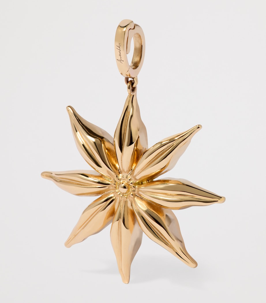 Yellow Gold and Diamond Mythology Star Anise Charm Pendant YELLOW GOLD Image 2