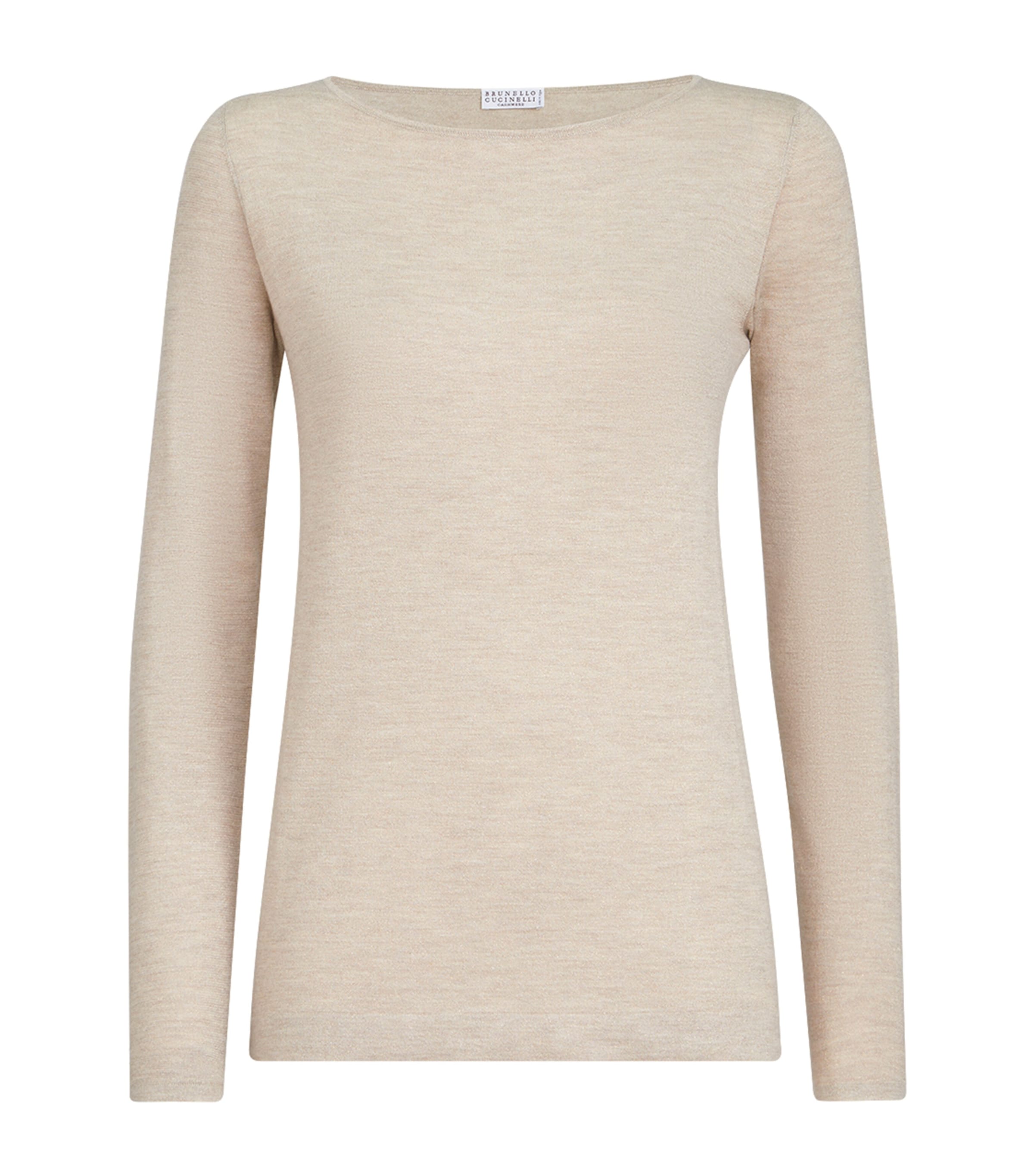 Brunello Cucinelli Womens Cashmere-Silk-Blend Sweater Image 1