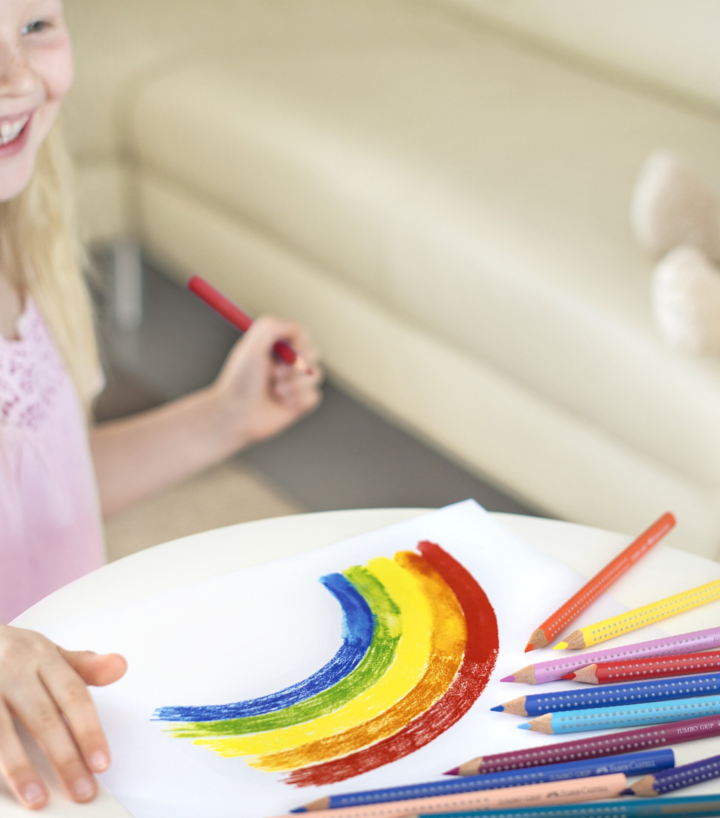 Jumbo Grip Colour Pencil Case MULTI Image 4