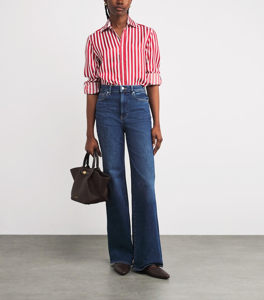 Stripe Boyfriend Shirt MAPLE RED STRIP Image 2