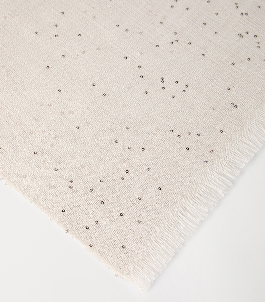 Cashmere-Silk Embellished Scarf C9276 Image 4