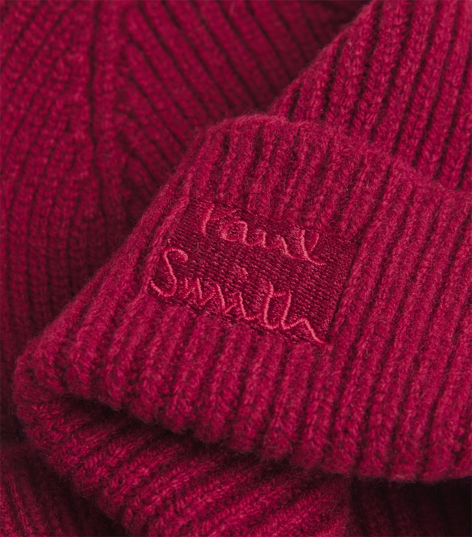 Cashmere-Blend Beanie 28_BURGUNDY/BORDE Image 3