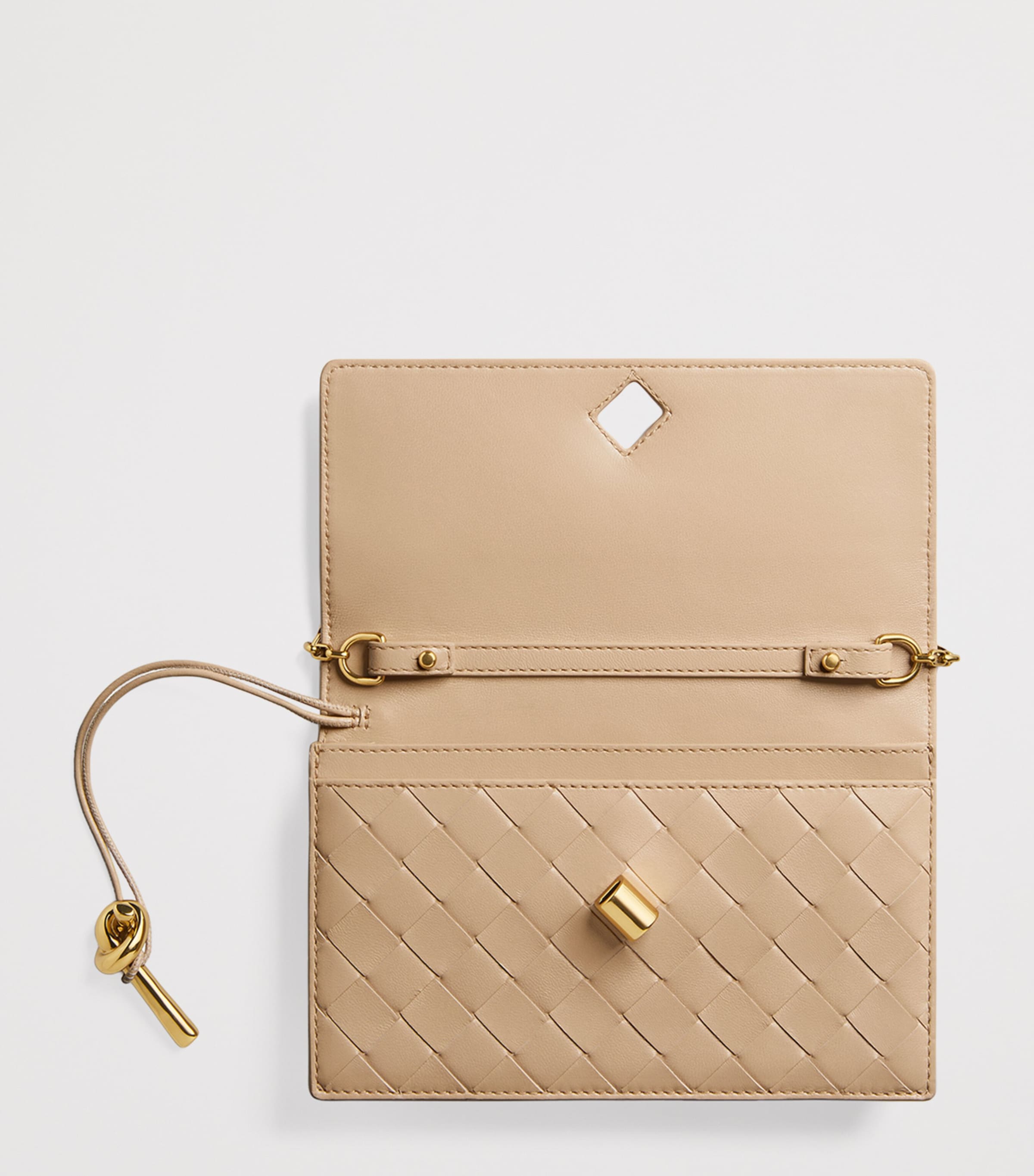Bottega Veneta Leather Andiamo Chain Wallet Image 2