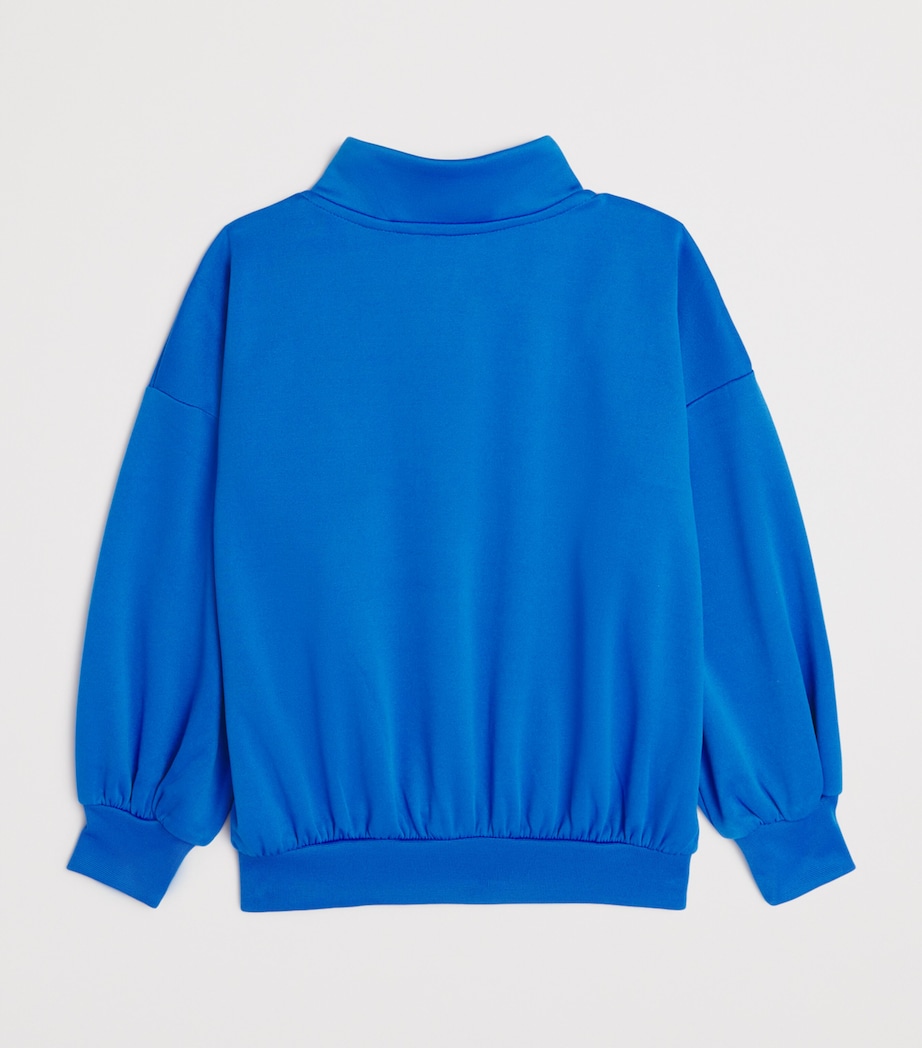 Technical Ritzratz-Patch Quarter-Zip Sweatshirt (3-11 Years) BLUE Image 2