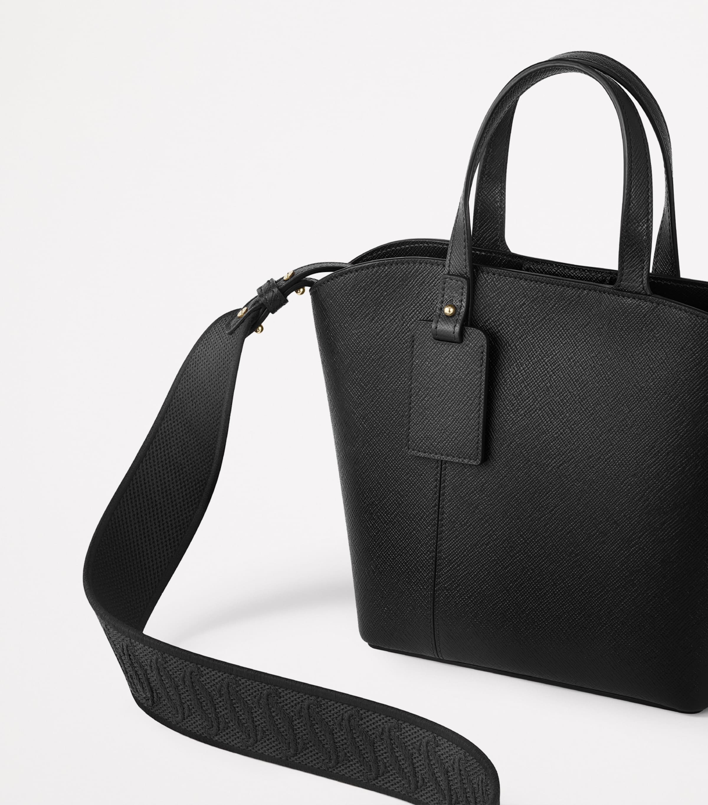 Mini Leather C de Cartier Tote Bag BLACK Image 4