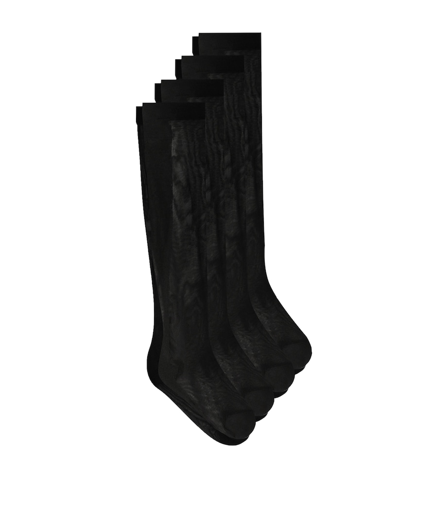 Woven Socks (Pack of 4) N0000-BLACK Image 1