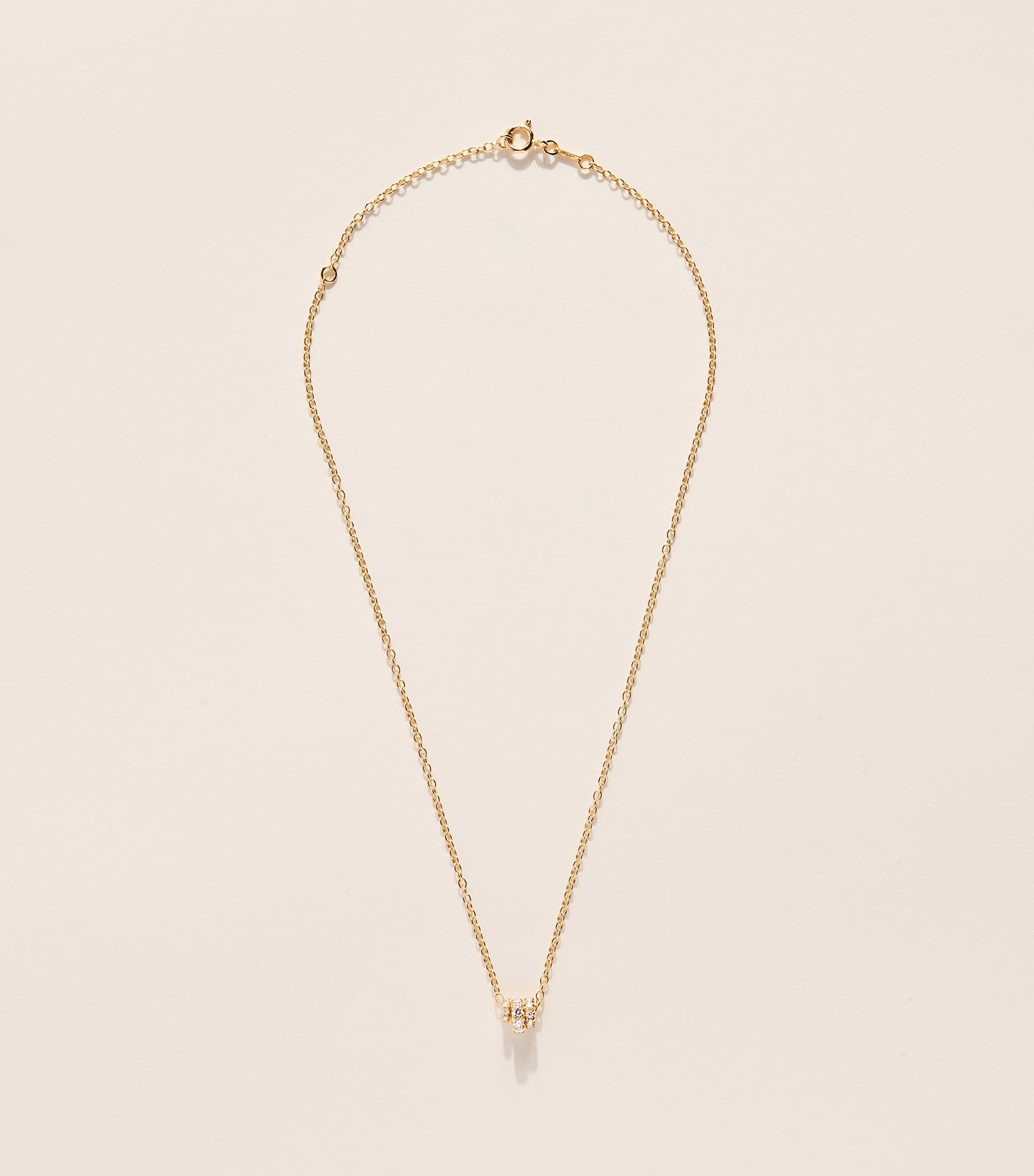 Spinelli Kilcollin Yellow Gold and Diamond Vesta Necklace Yellow Gold Image 3