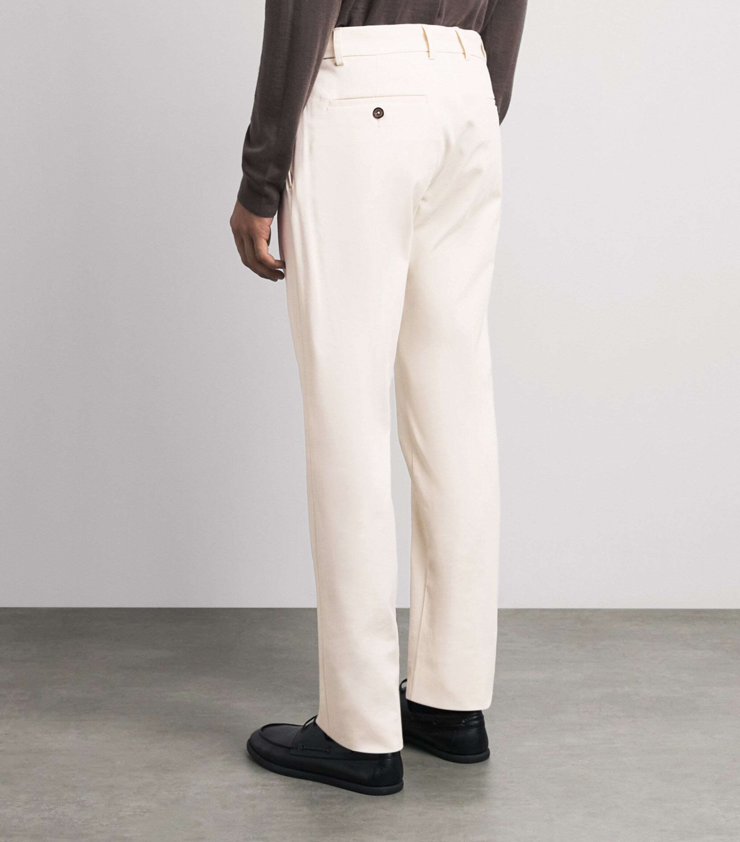 Paul & Shark Mens Straight Chinos Off White Image 5