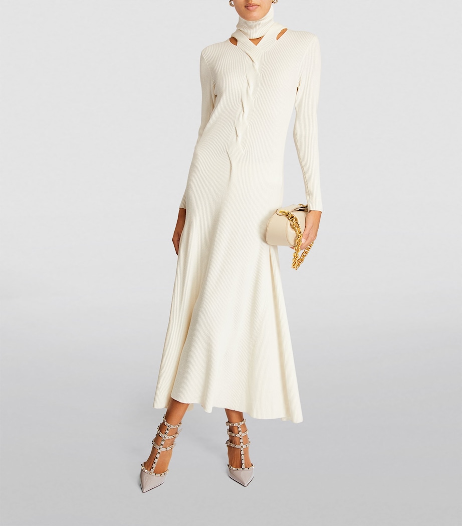 Leather Rockstud Pumps 100 NUDE Image 4