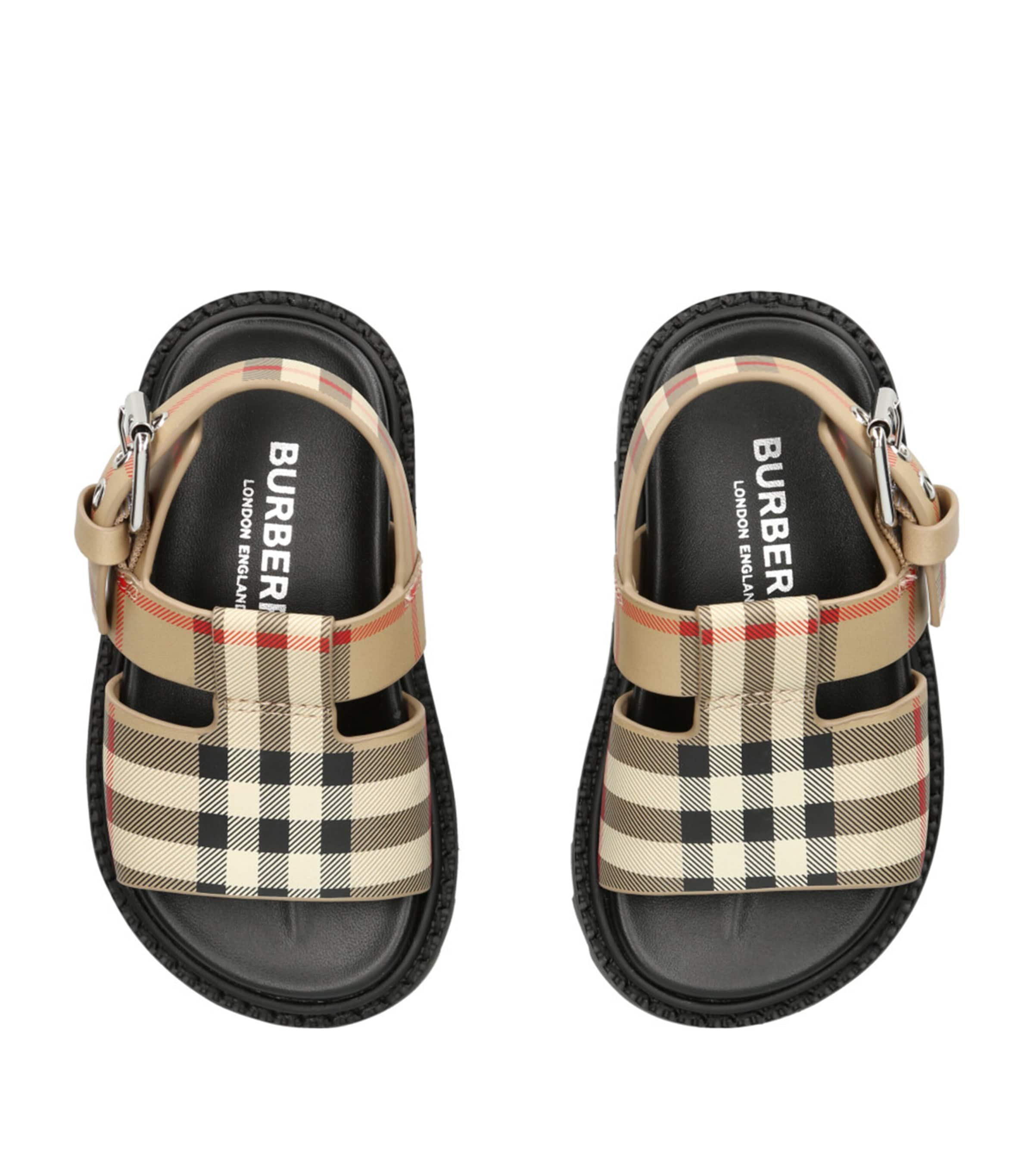 Burberry Kids Check Sandals Harrods UK