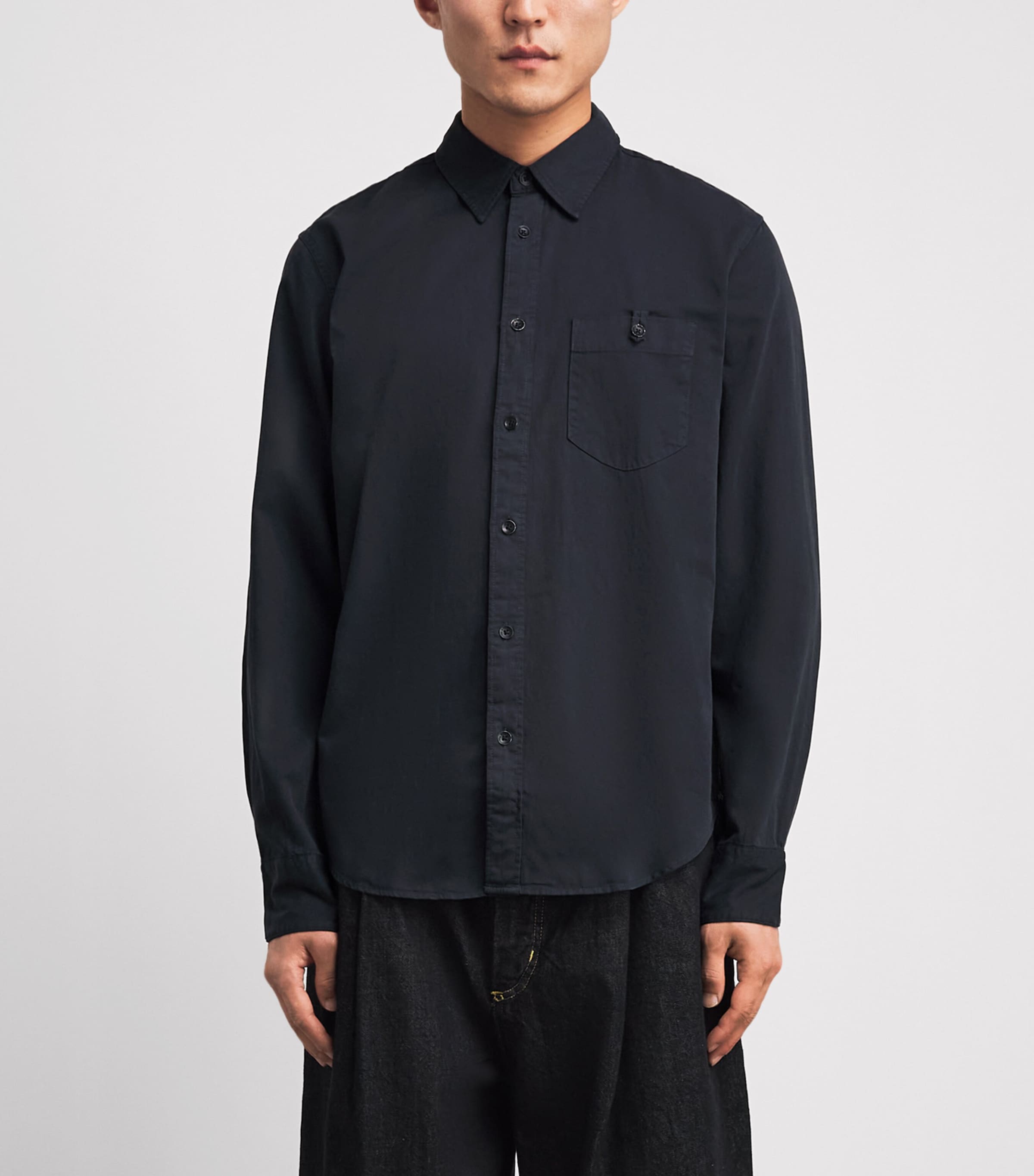 Rag & Bone Mens Cotton-Lyocell Tomlin Shirt Stel Blue Image 4