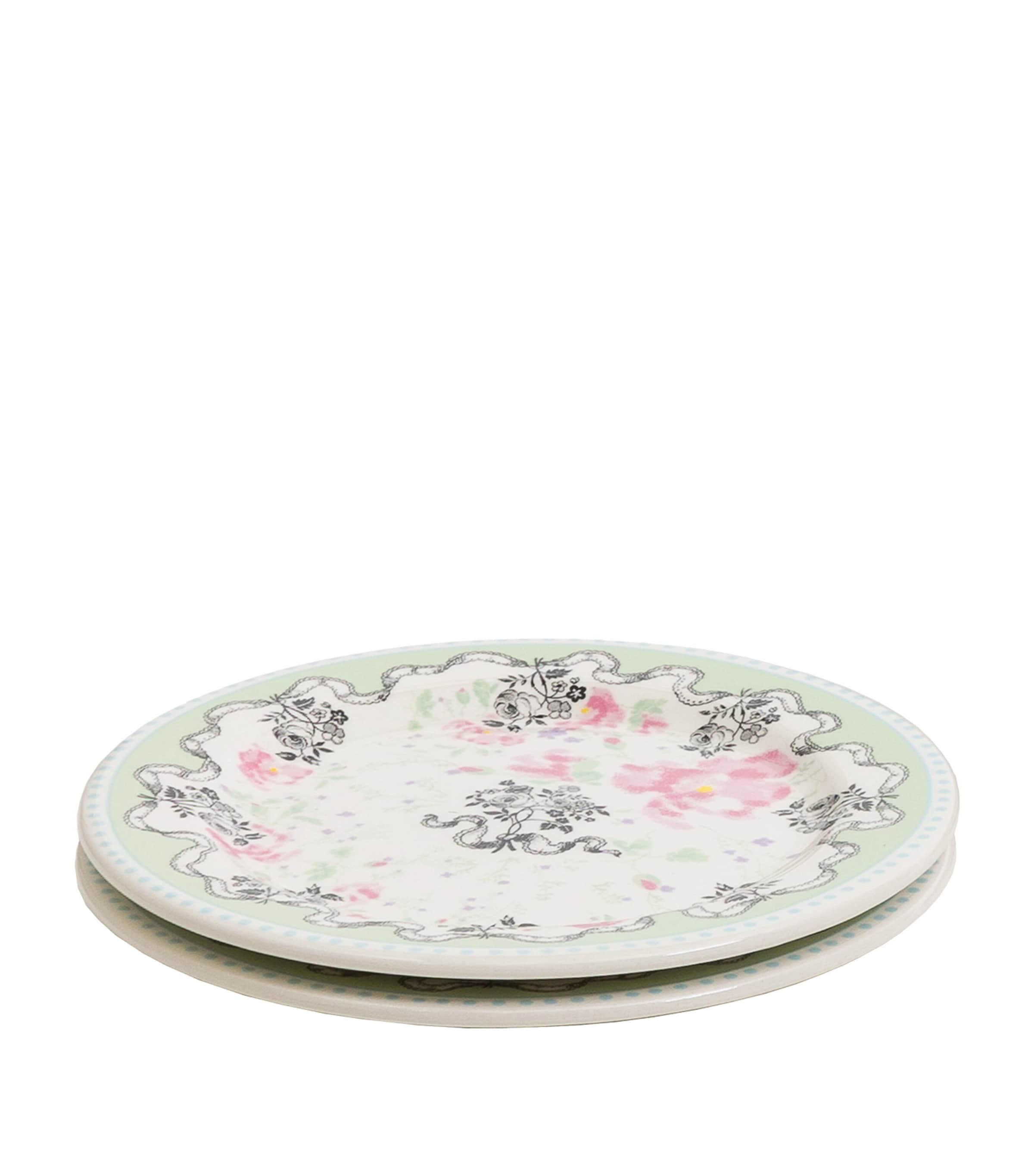 Shop Gien X Ladurée Set Of 2 Pompadour Coasters