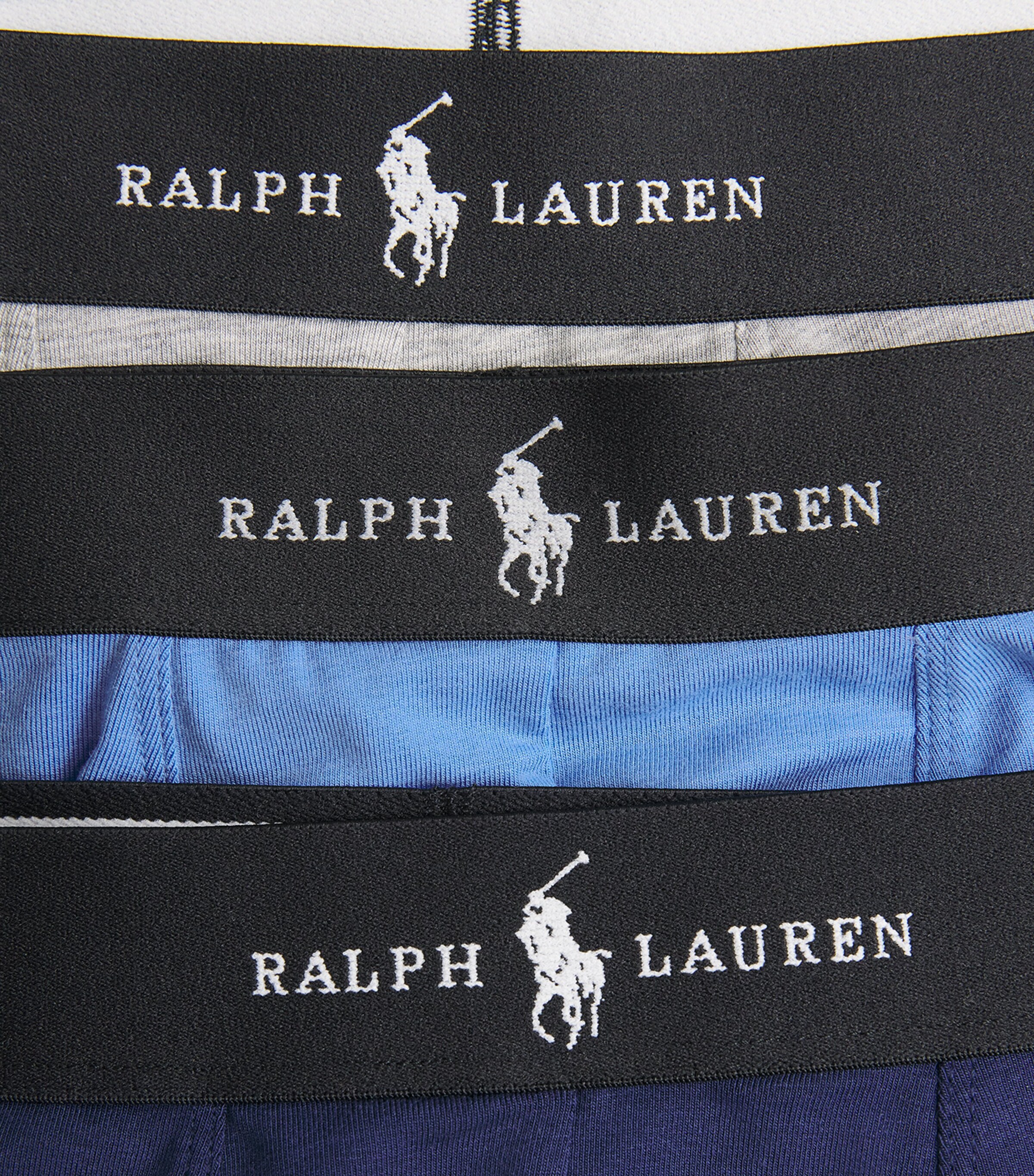 Cotton-Blend Premium Trunks (Pack of 3) NVY/ISL BLU/AND HTR Image 5