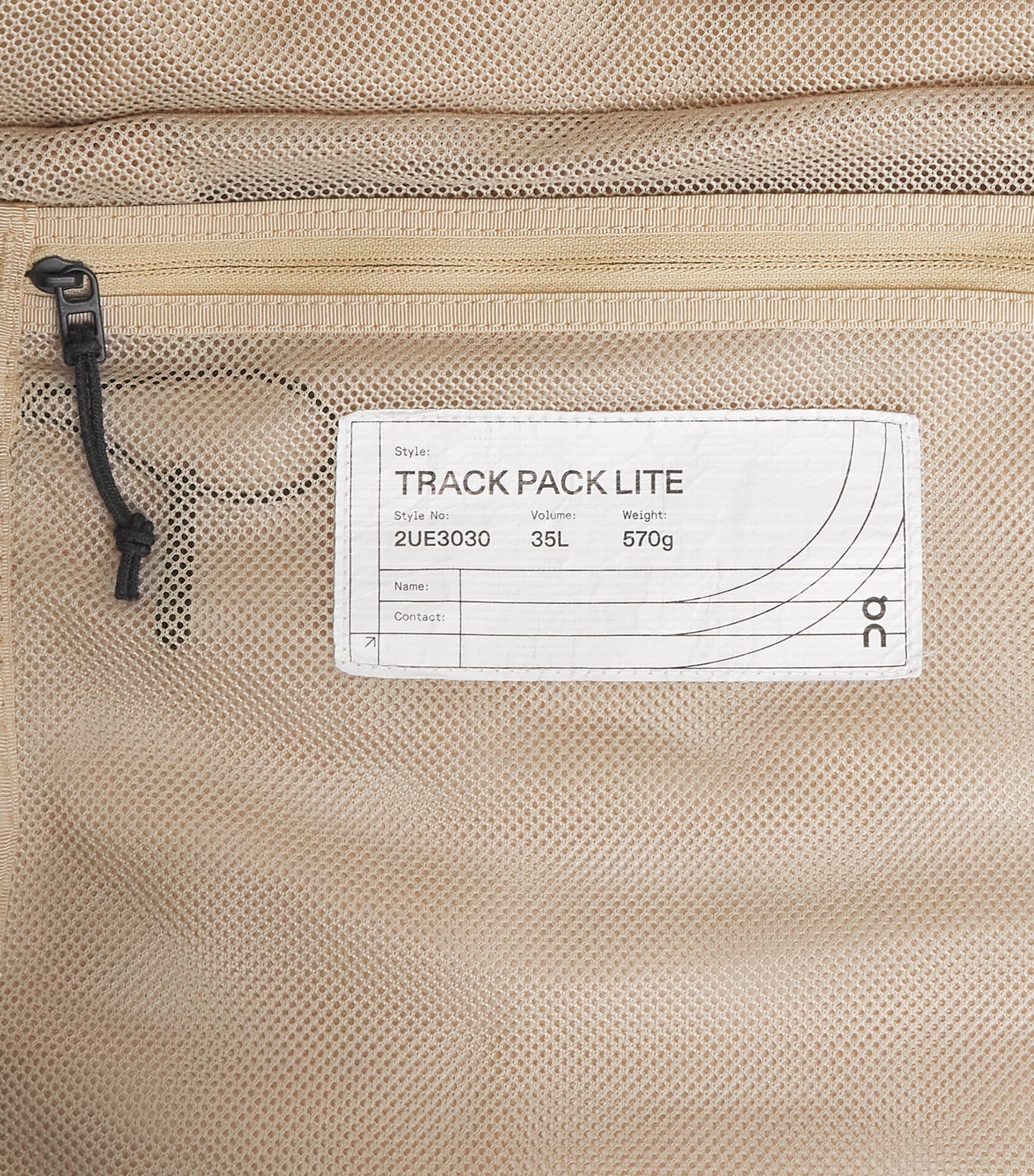 On Track Pack 35L Lite Bag Sand Image 6