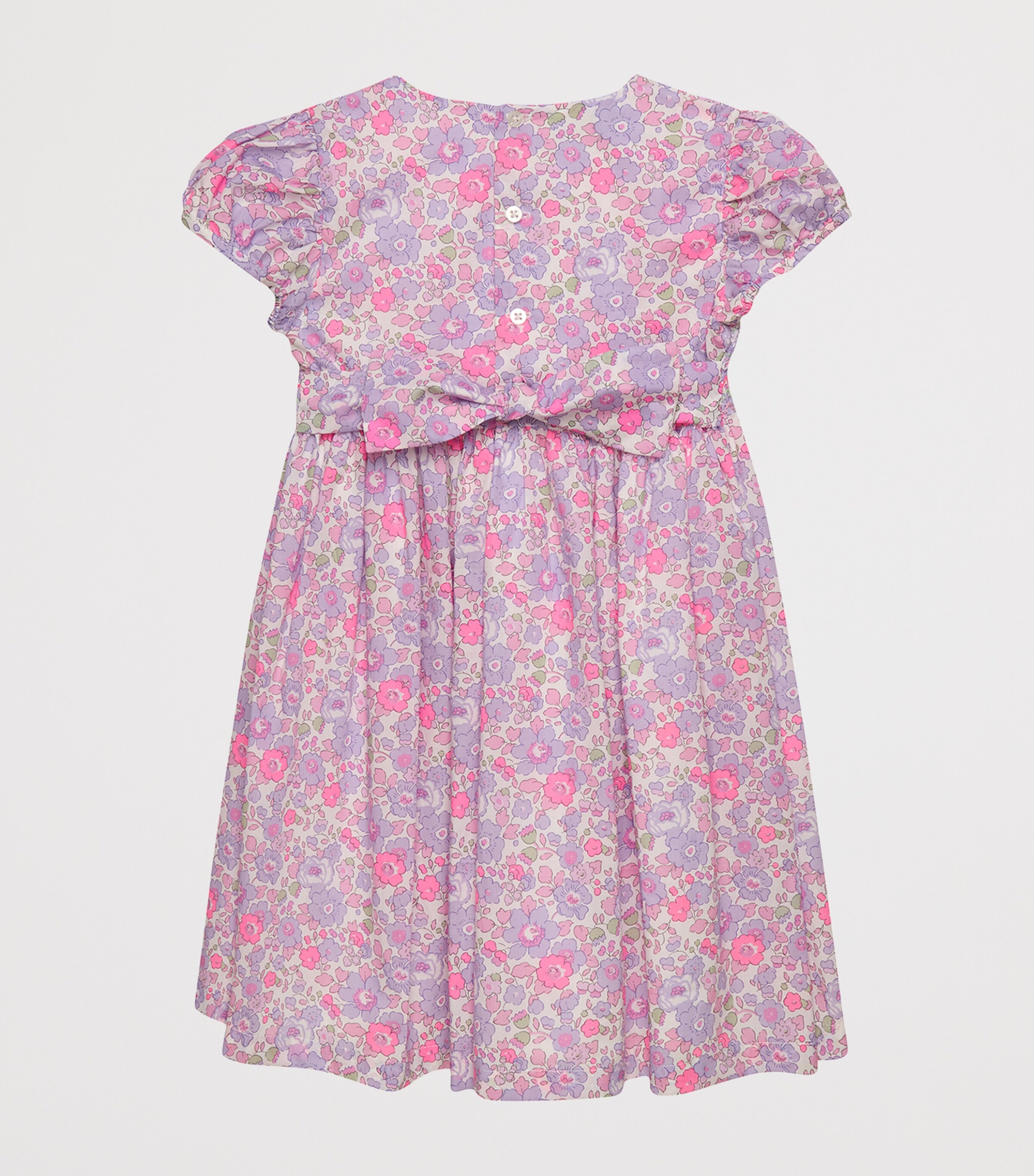 Trotters Cotton Floral Betsy Party Dress (2-5 Years) Lilac Betsy Image 2