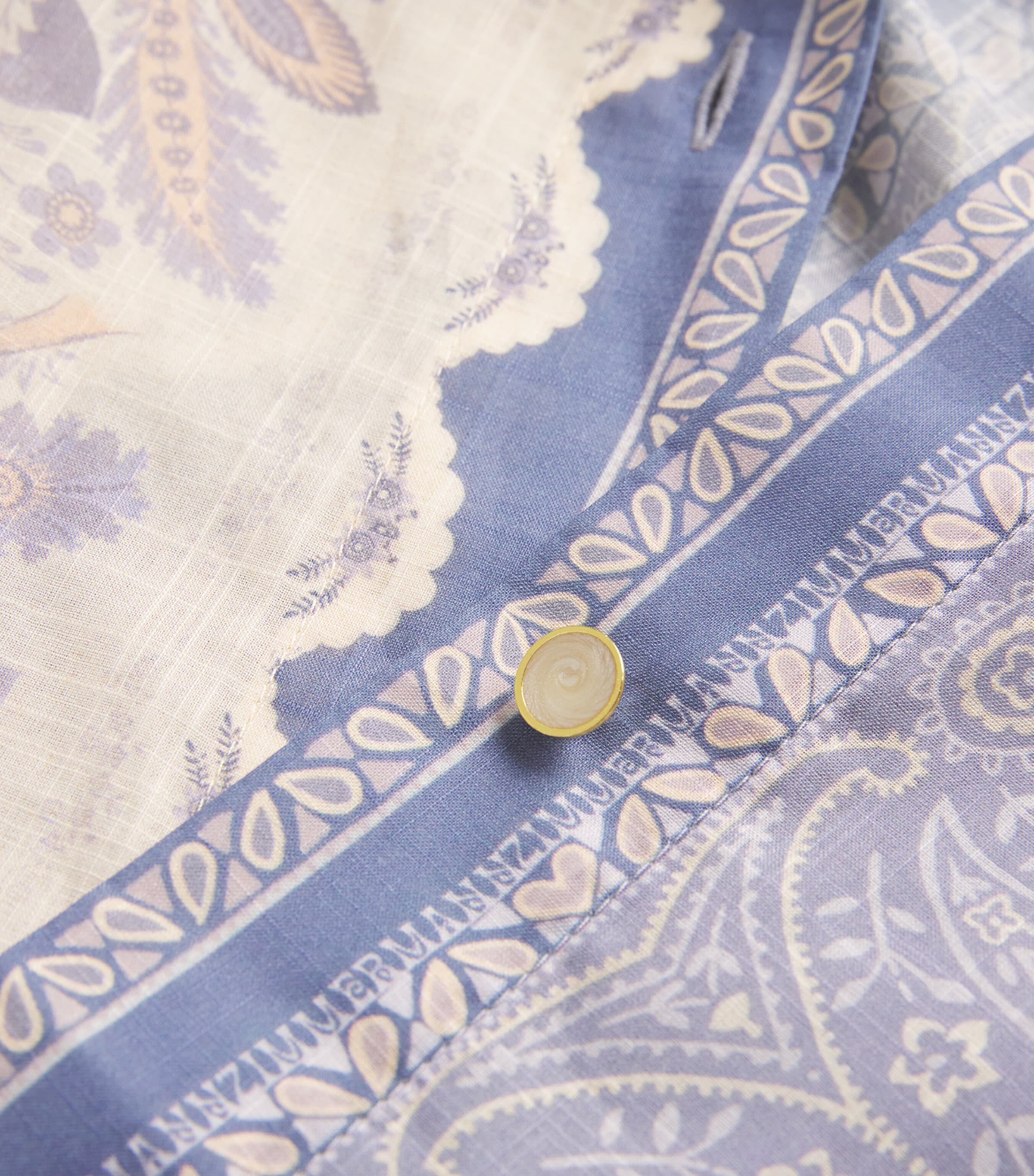 Zimmermann Womens Printed Lucky Shirt Bluba Blue Bandana Image 5