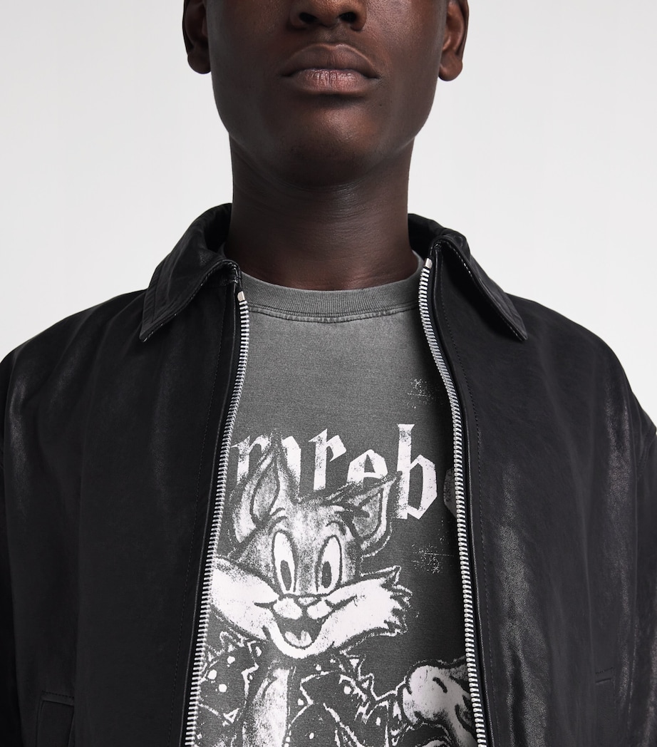 DOMREBEL Mens Cotton Collect T-Shirt Faded Black Image 3