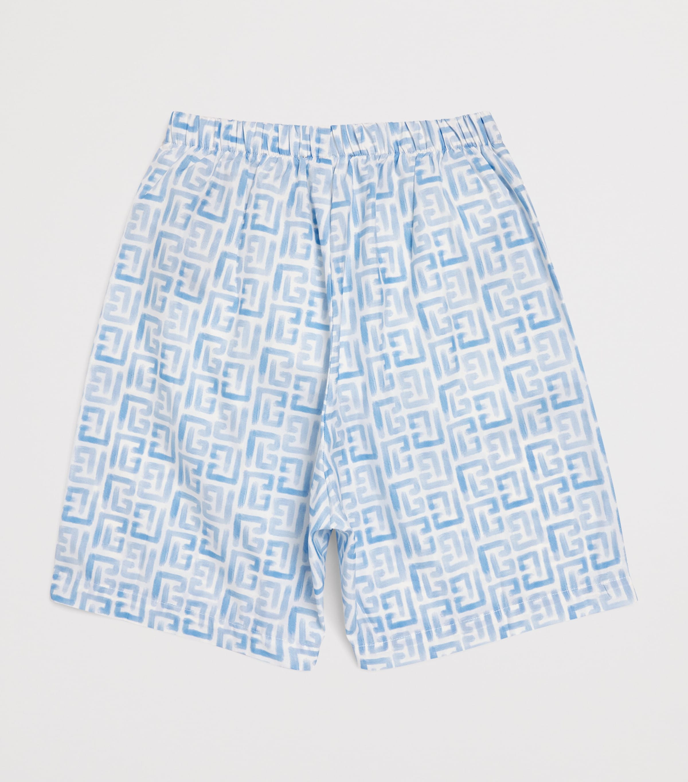 Monogram Swim Shorts (4-14 Years) 100CE WHITE/BLUE Image 2