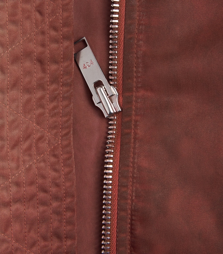 Military Bomber Jacket RED Image 5