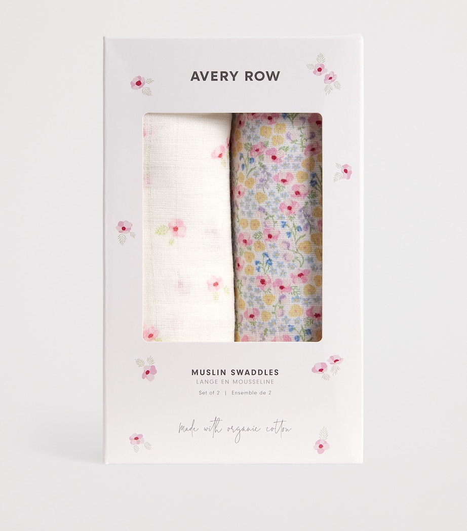Avery Row Organic Cotton Extra-Large Muslins (Set of 2) Wldflower Grdn/anmne Image 2