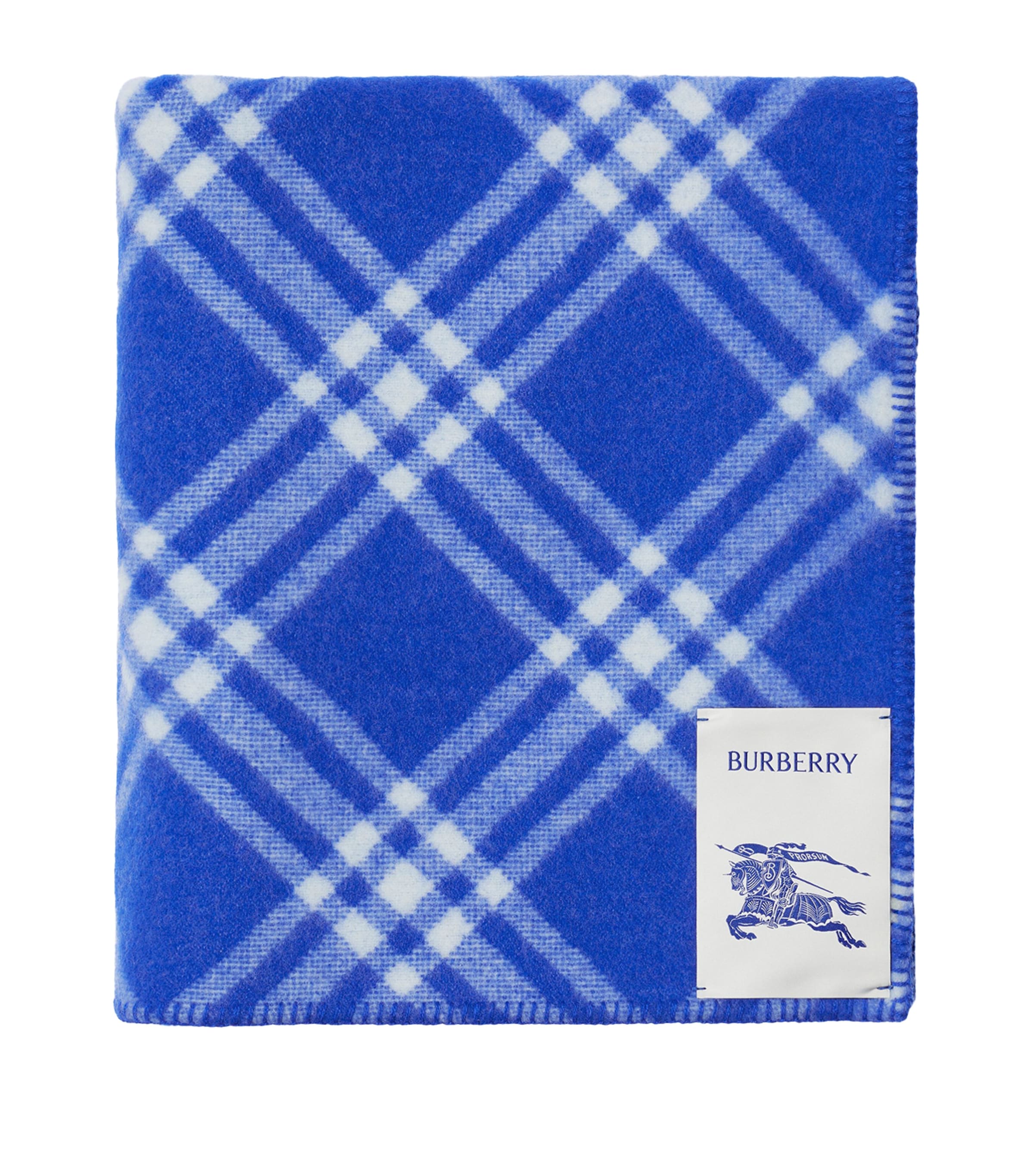 Burberry Wool Check Blanket In Multi