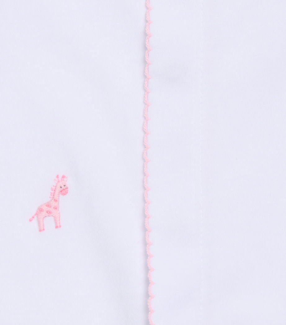 Kissy Kissy Cotton Embroidered-Elephant All In One Pink Image 2