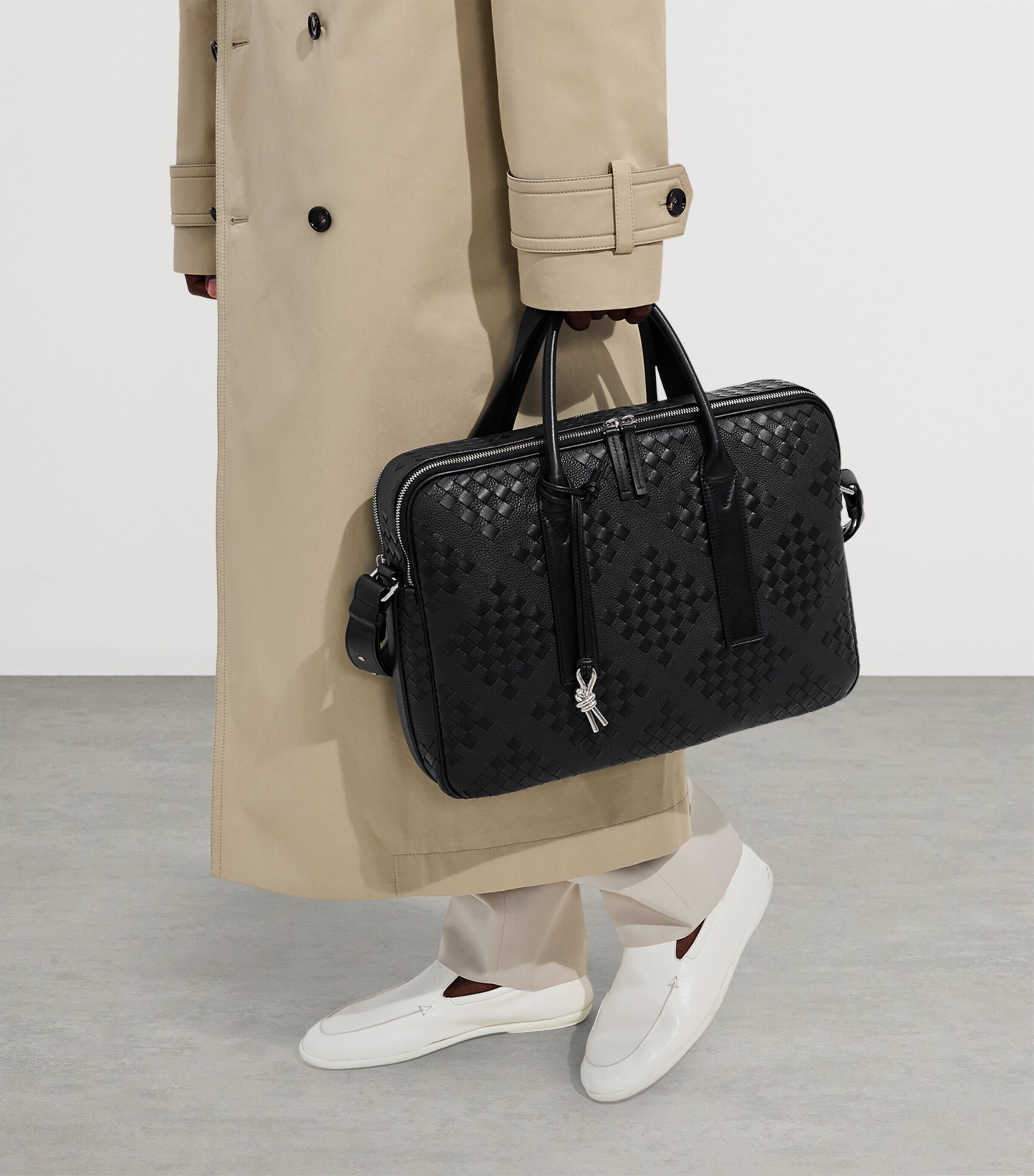 Bottega Veneta Leather Getaway Briefcase Image 2