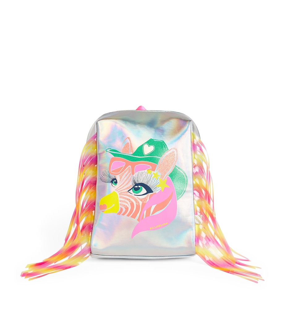 Fringed Cowgirl Horse Backpack PINK Image 1